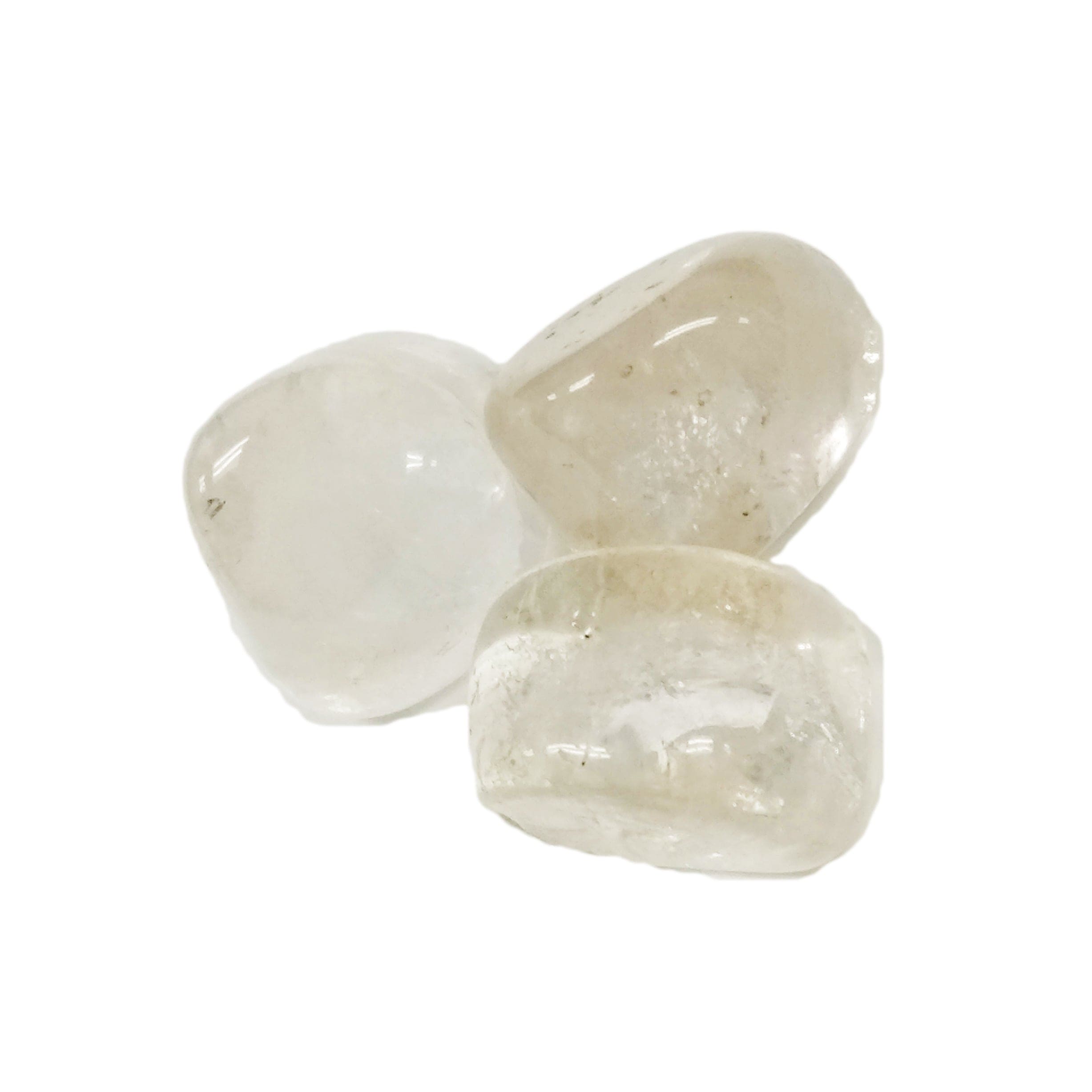 Natural Clear Quartz Tumbled Pocket Stone - Healing Crystal for Meditation, Stress Relief & Positive Energy - Perfect for Home, Office & Travel