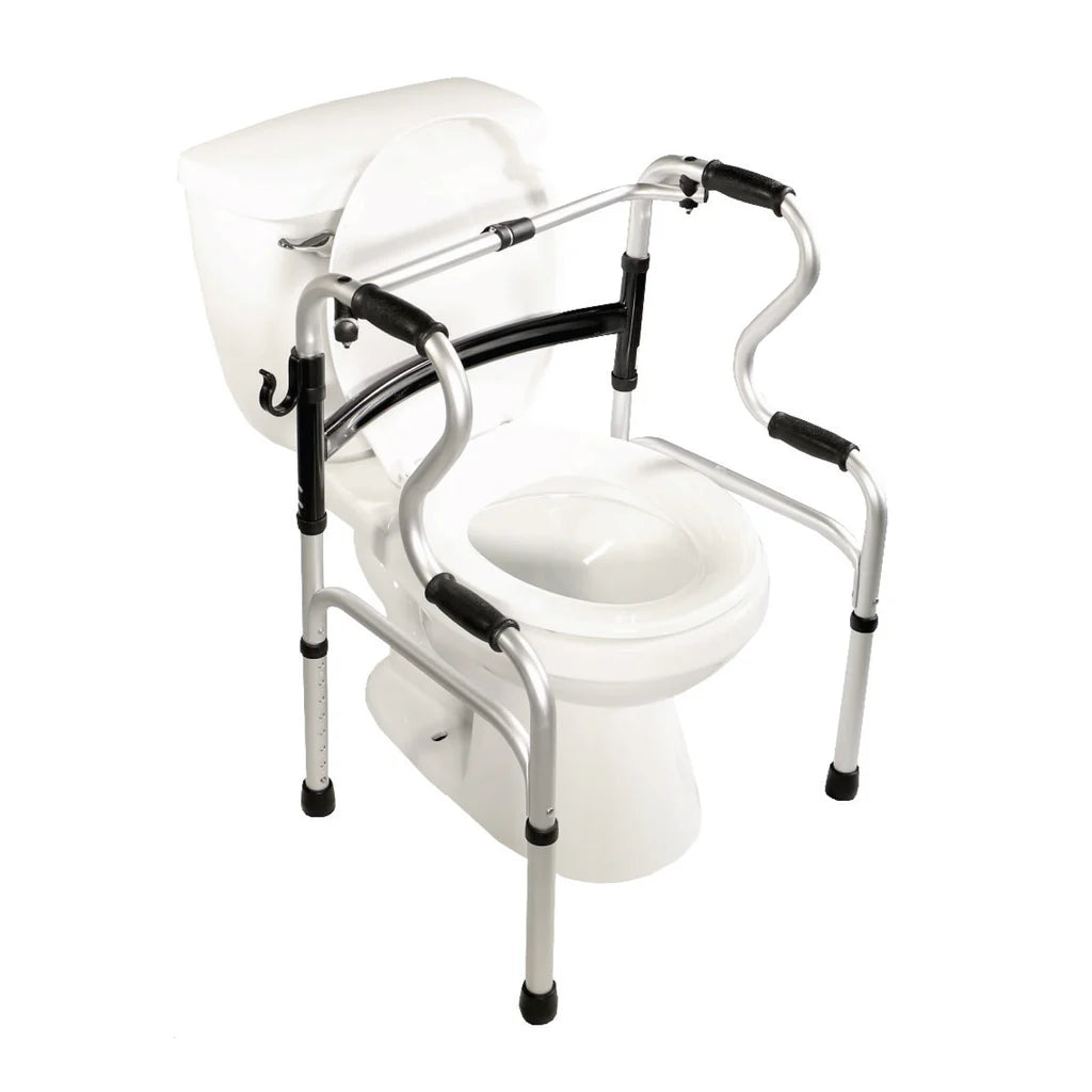 PCP™ 5-in-1 Mobility and Bathroom Aid - Adjustable Shower Chair, Commode, and Safety Rail for Elderly & Disabled - Ideal for Home Care, Assisted Living, and Post-Surgery Recovery