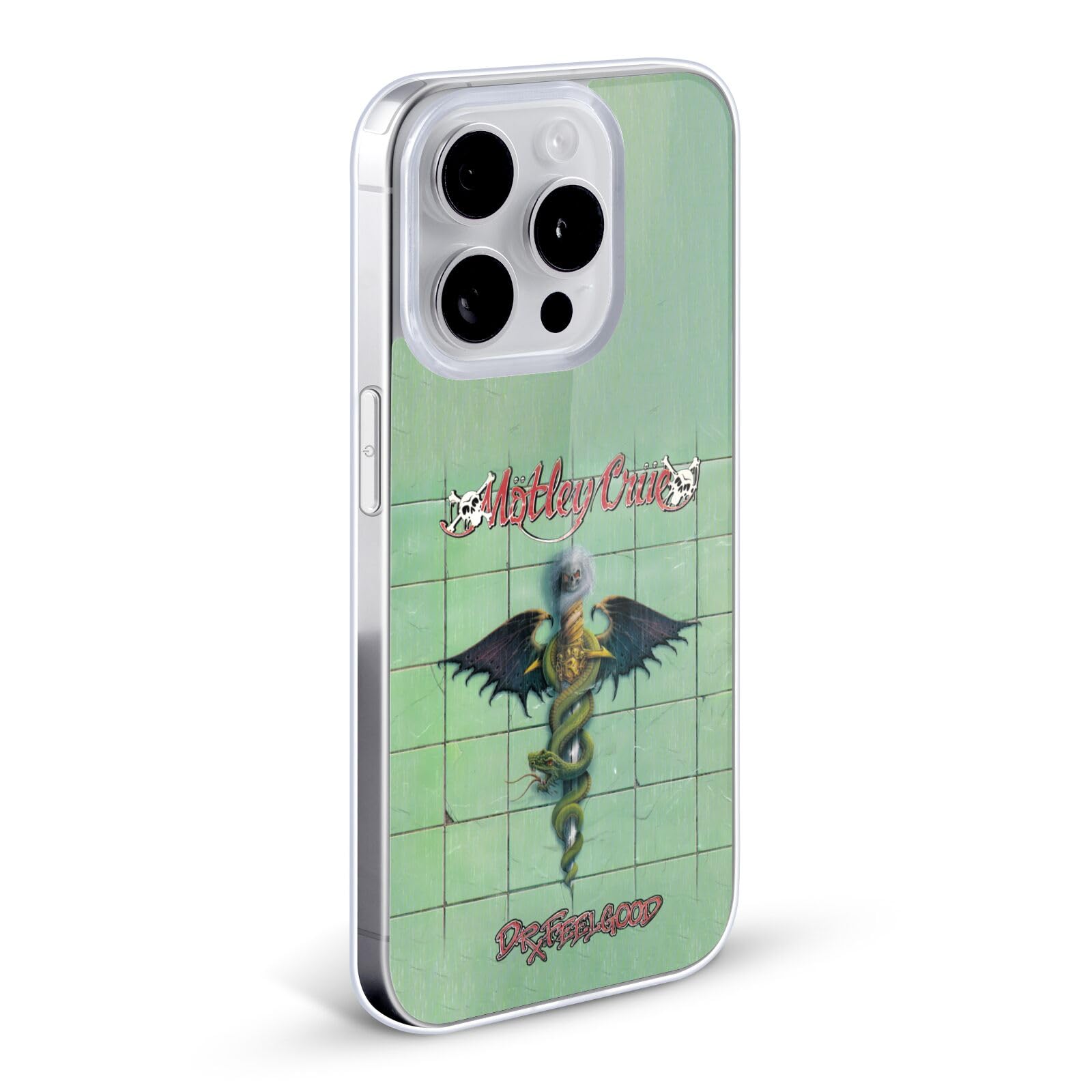 Officially Licensed Motley Crue Dr. Feelgood Album Soft Gel Case for Apple iPhone 7 Plus/iPhone 8 Plus - Durable Protection & Stylish Design for Music Fans & Concert Goers