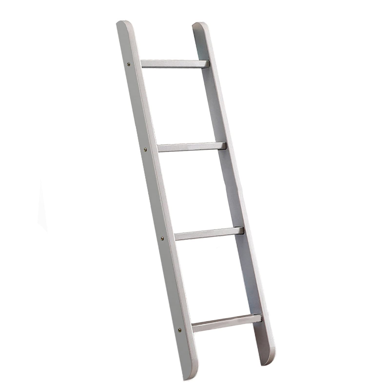 4-Step Heavy Duty Wooden Bunk Bed Ladder with Mounting Accessories - 130cm Length for Twin Beds | Safe & Sturdy Climbing Solution for Kids & Adults | Perfect for Loft Beds, Treehouses & RV Sleeping Areas