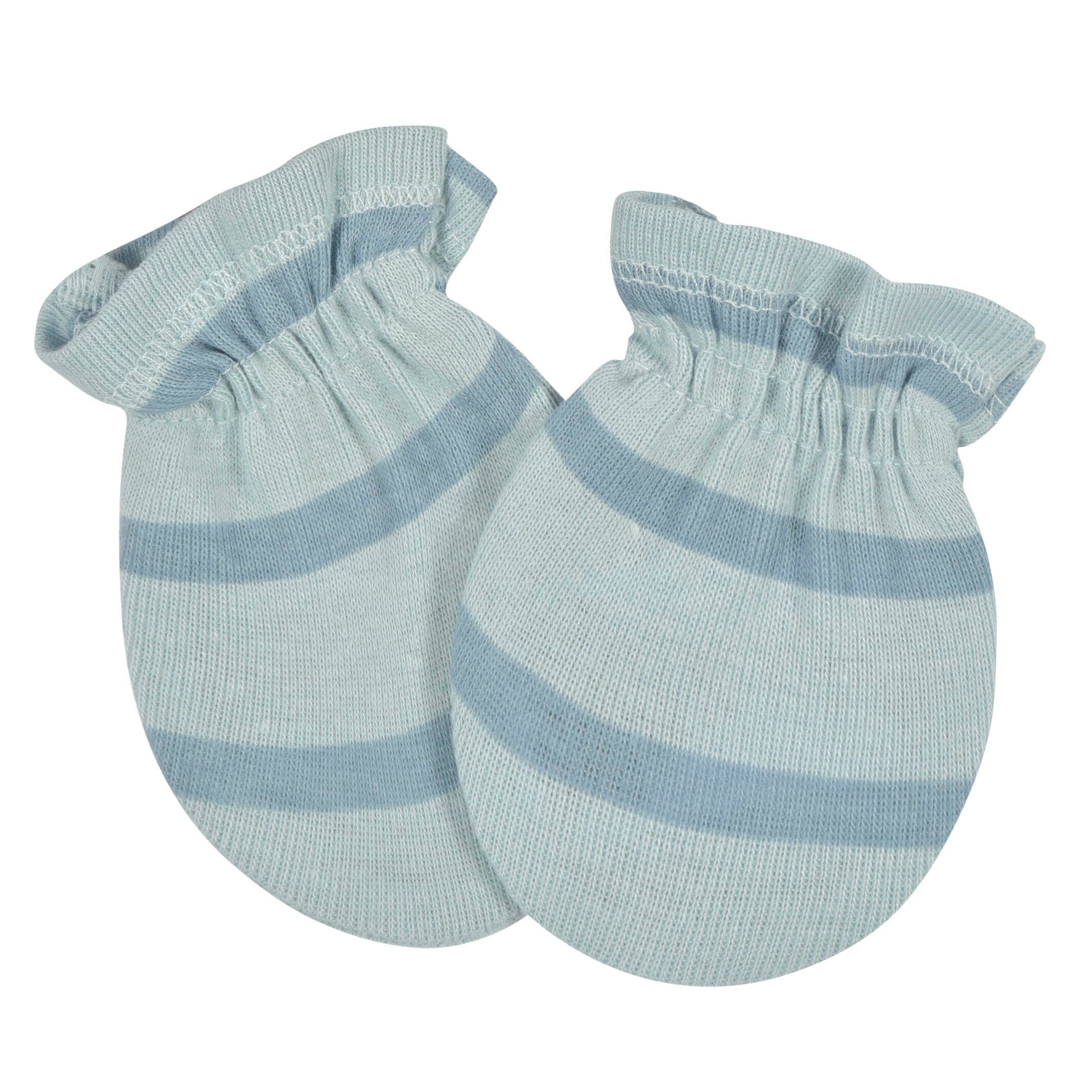 3 Pack Baby Boys Dinosaur No Scratch Mittens - Soft Cotton Newborn Hand Protectors for Sleeping & Playtime