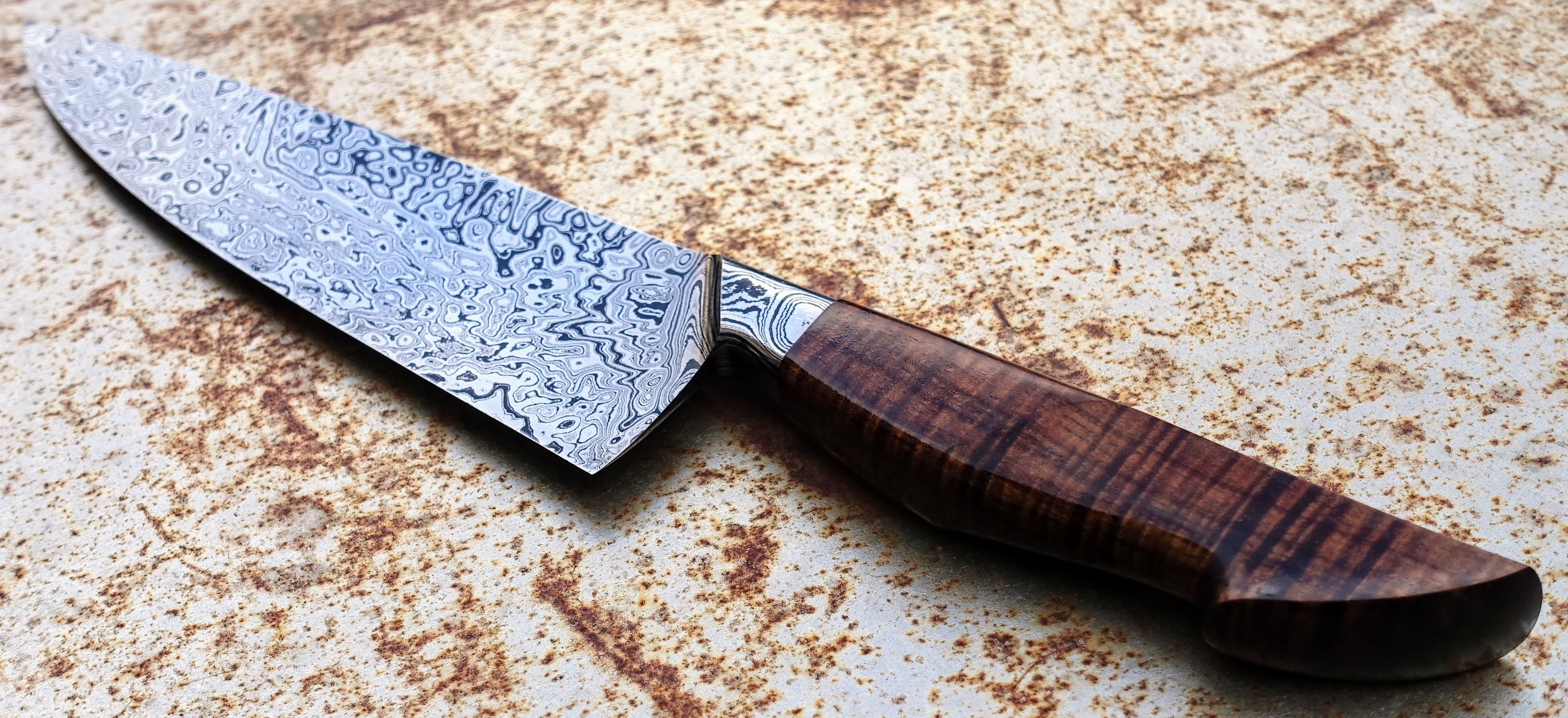 Premium E.B Bladeworks Integral Western Chef Knife 210mm - High Carbon Stainless Steel Kitchen Knife for Professional Chefs & Home Cooking, Perfect for Slicing, Dicing & Meat Preparation