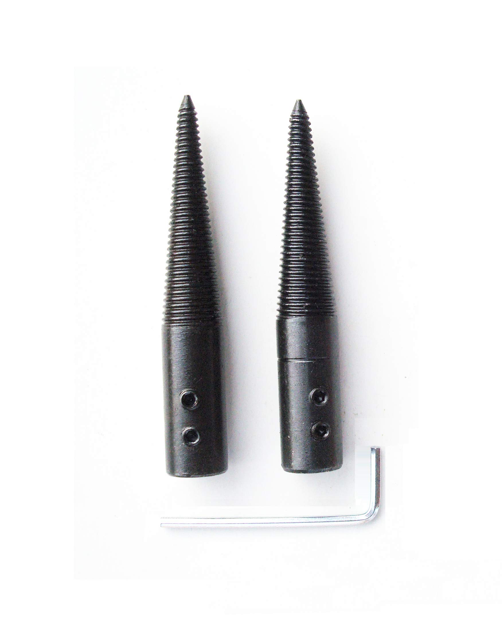 NC HAISDA 2-Pack Tapered Spindle Adapter for Bench Grinder - Left & Right Threaded Buffing & Polishing Wheel Accessory - Perfect for Metalworking, Woodworking & DIY Projects