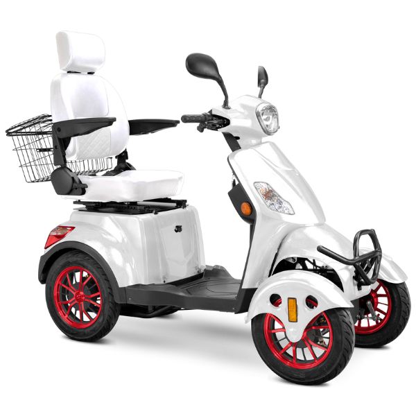 Premium Full Size 4 Wheel Mobility Scooter for Adults - Lightweight Electric Wheelchair with Long Battery Life - Ideal for Outdoor Travel, Shopping & Daily Mobility Assistance