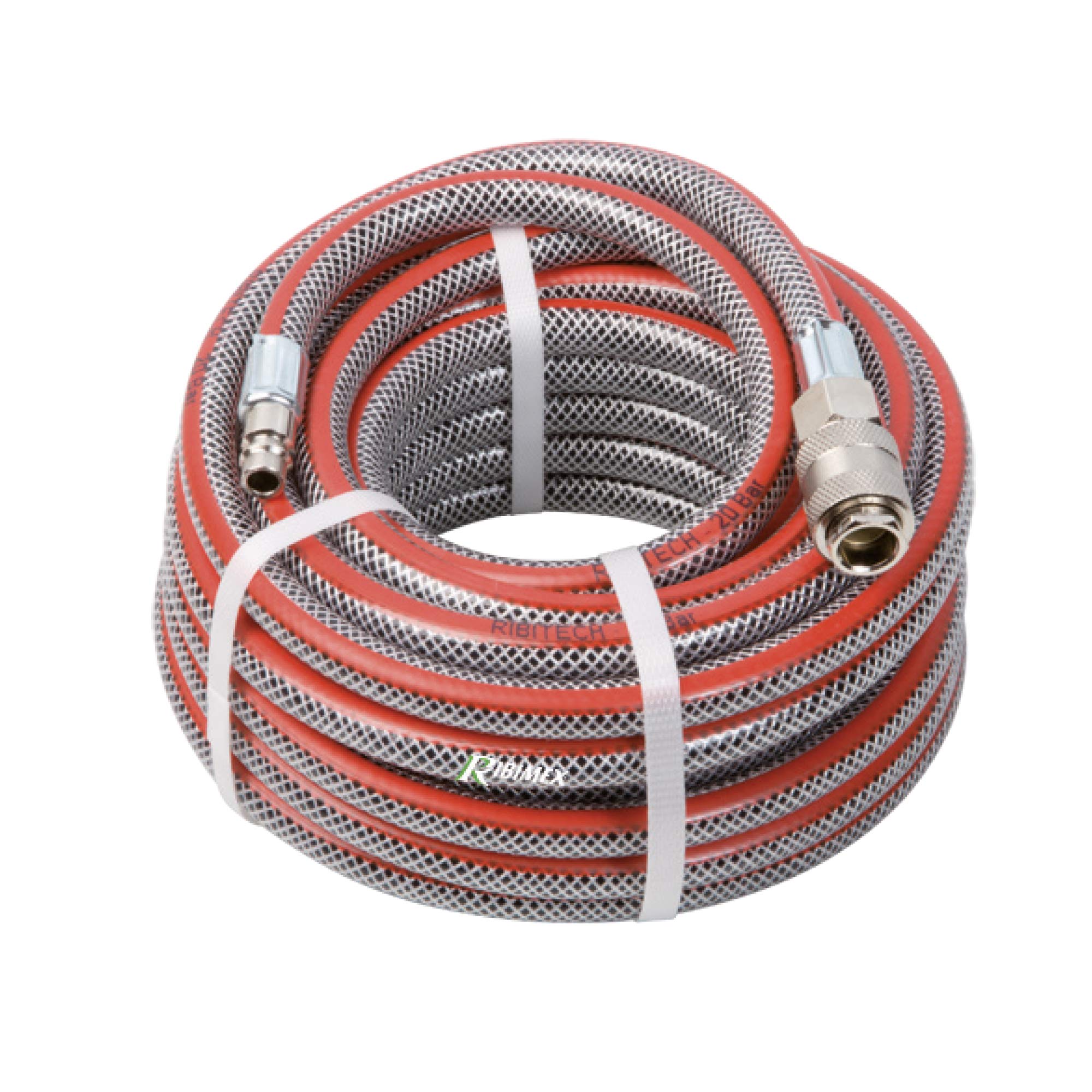 10M PVC Air Hose with Fittings - High Pressure Flexible Air Hose for Pneumatic Tools, Inflators, Compressors - Ideal for Workshops, Garages, and DIY Projects