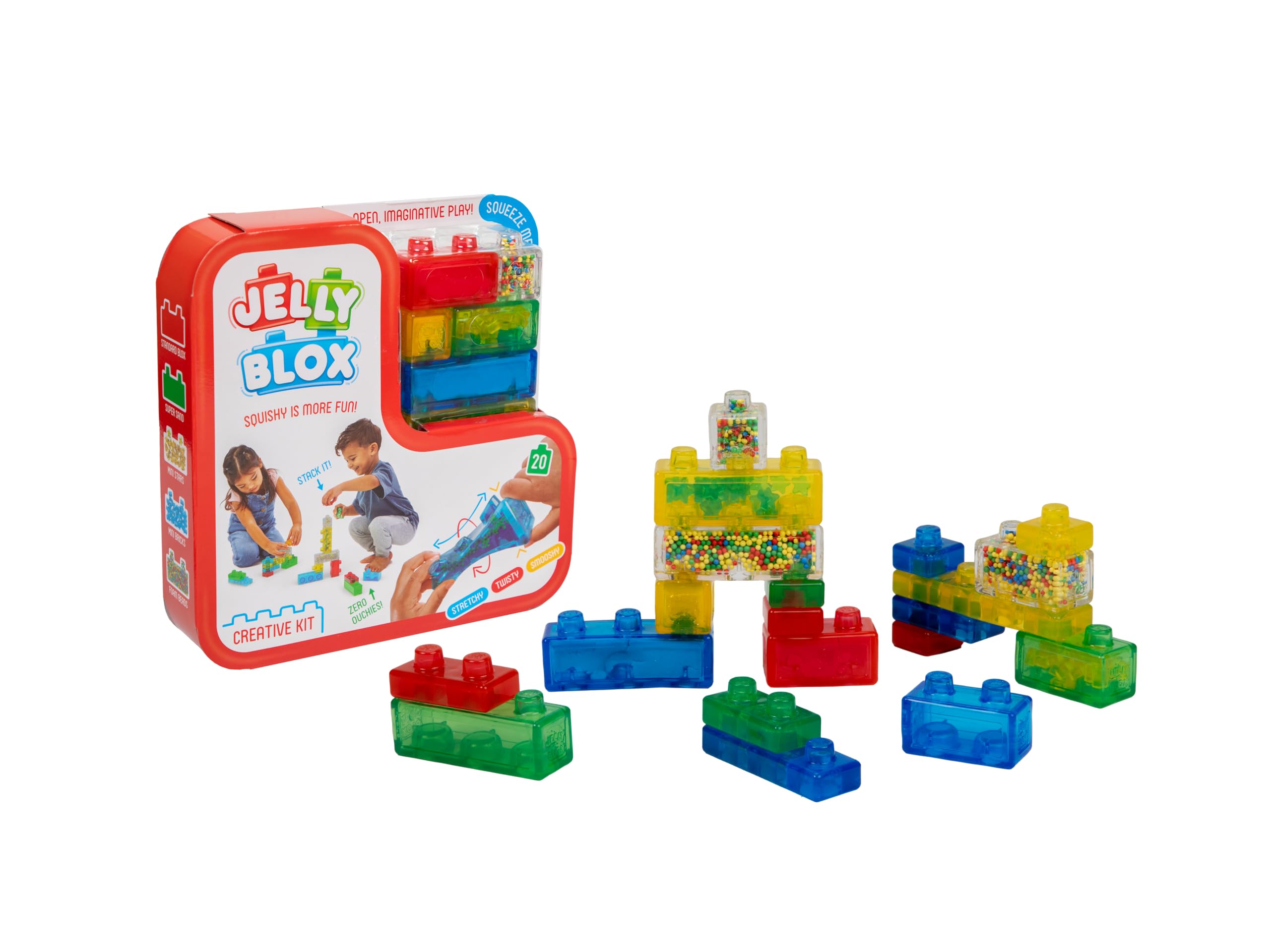 Creative Squishy Building Kit for Kids - Fun & Safe Open-Ended Play | Unique Squishy Construction System for Stress Relief & Imaginative Learning | Perfect Sensory Toy for Boys & Girls Ages 2+ | Great for Preschool Playtime, Birthday Gifts & Classroom Activities