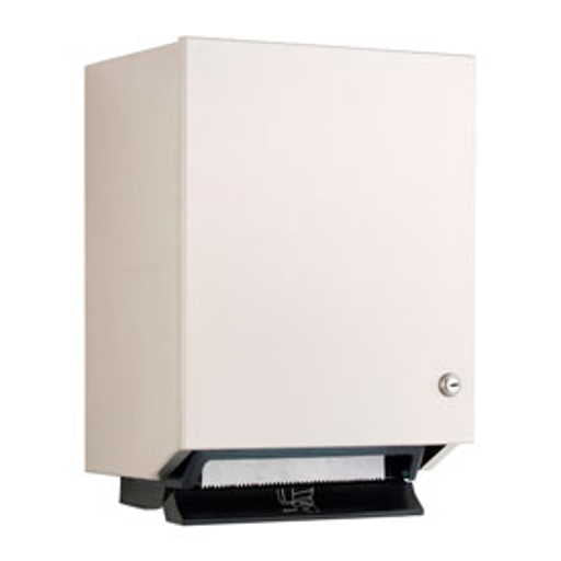Gamco TD 11RP Commercial Surface Mounted Push Bar Roll Towel Dispenser - Ideal for Restrooms, Kitchens, and Office Washrooms