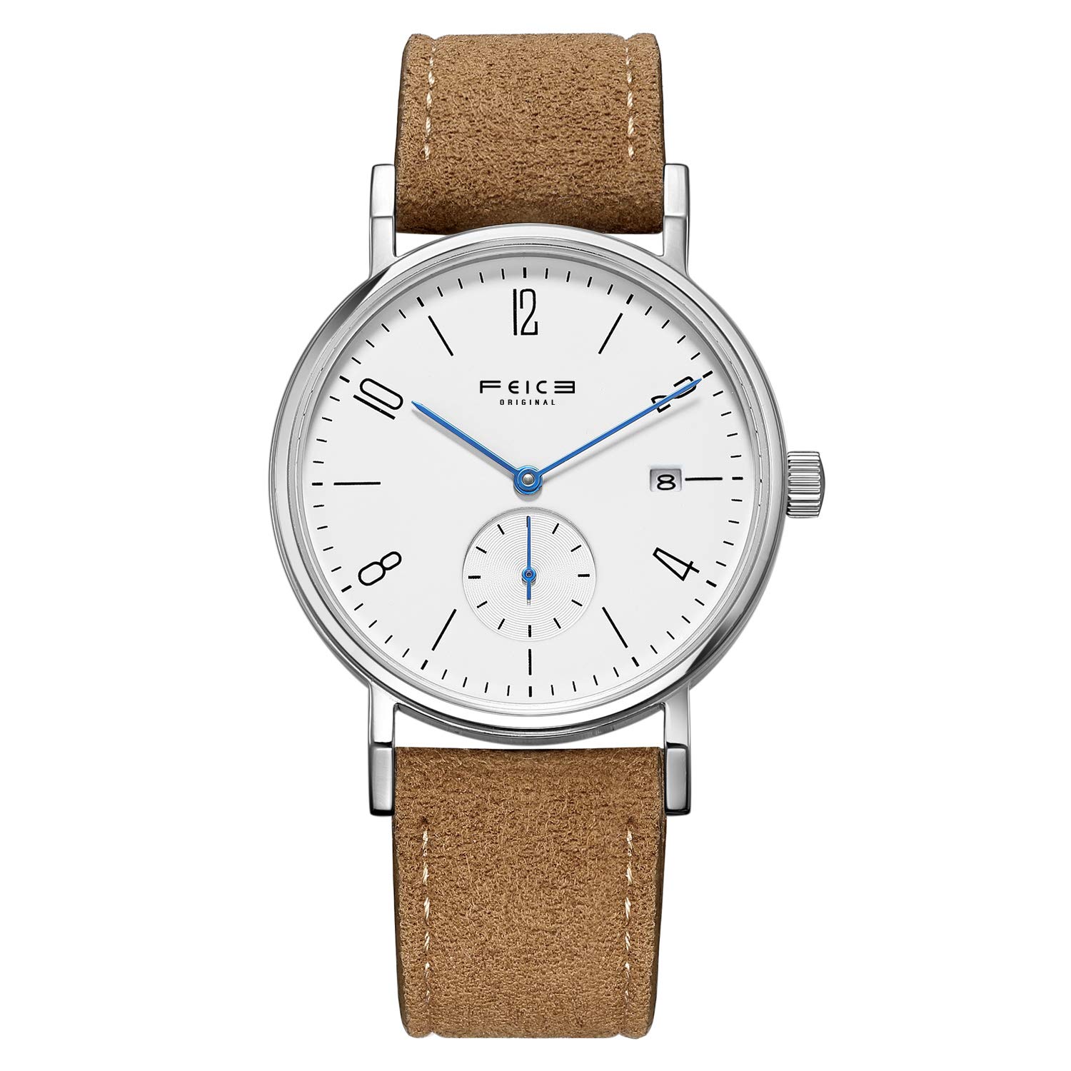 FEICE Automatic Watch for Men & Women - Bauhaus Design, Waterproof, Sapphire Crystal, Analog Mechanical Unisex Watch - Perfect for Business, Casual & Formal Occasions - FM201