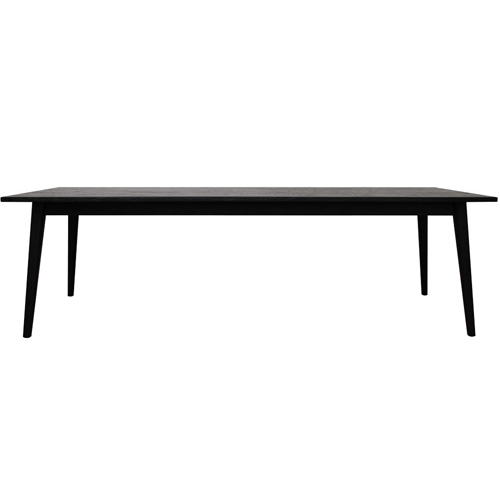 Vicchy 102-Inch Black Dining Table - Modern Large Kitchen Table for 8-10 People, Perfect for Family Gatherings & Dinner Parties