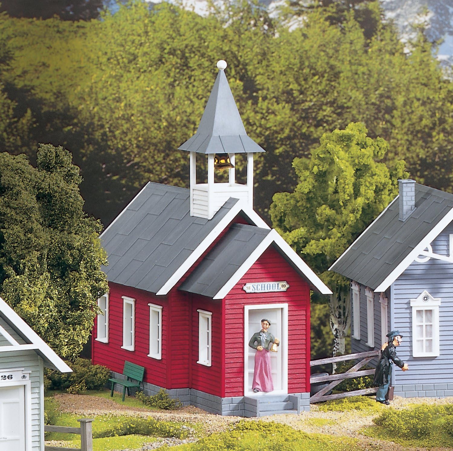 Piko G Scale Model Train Buildings - Little RED Schoolhouse (62243) | Realistic Miniature Schoolhouse for Model Railroad Layouts | Perfect for Garden Railways, Train Displays & Collectors