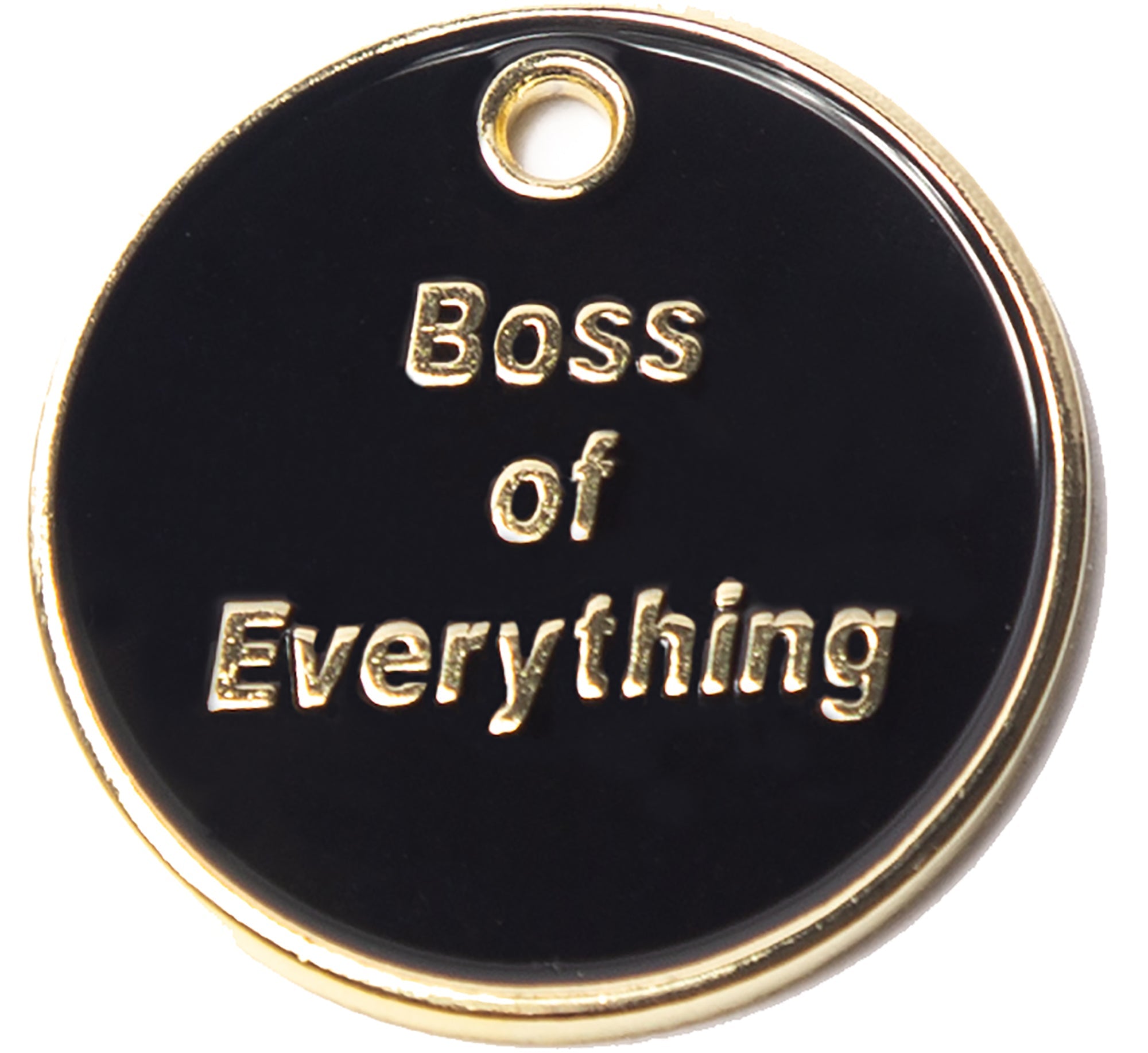 Boss of Everything Personalized Pet ID Tag - Engraved Dog & Cat Collar Tag for Safety - Perfect for Outdoor Adventures & Daily Walks