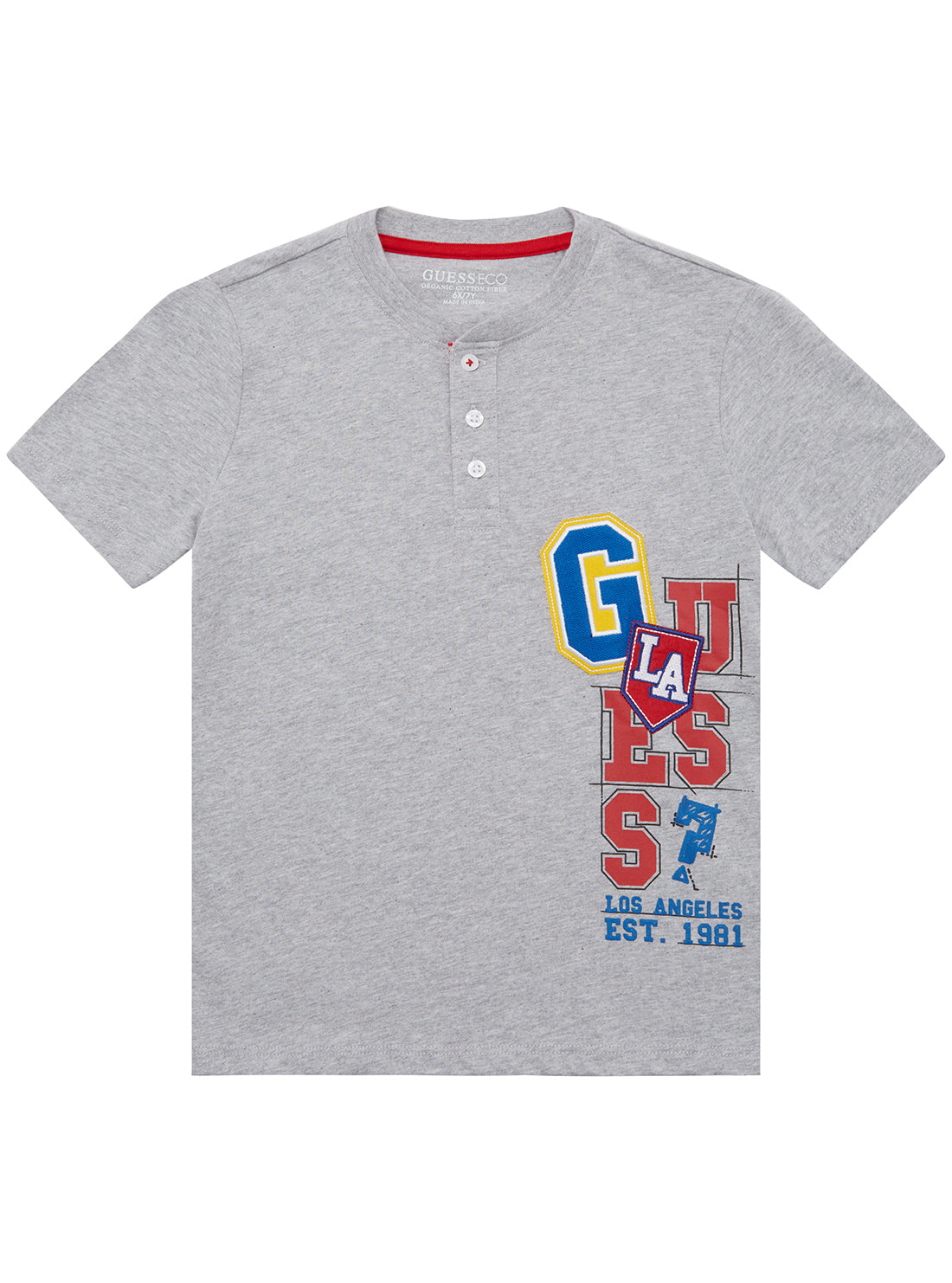 Men's Grey Henley Short Sleeve T-Shirt - Soft Cotton Casual Shirt (2-Pack) - Perfect for Everyday Wear, Weekend Outings & Summer Activities