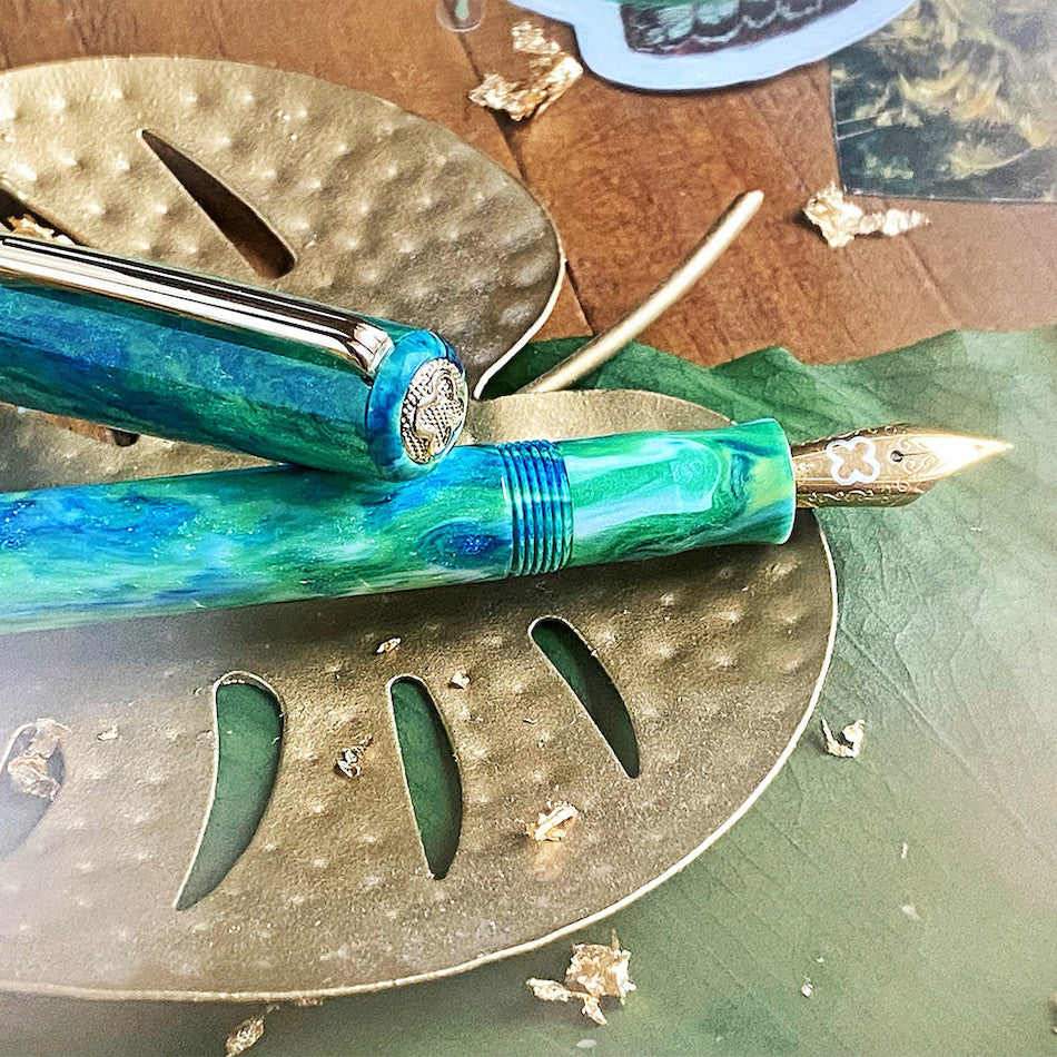 Esterbrook JR Pocket Limited Edition Fountain Pen - Beleza Gold Trim Luxury Writing Instrument for Collectors & Professionals | Perfect for Gifts, Calligraphy & Office Use