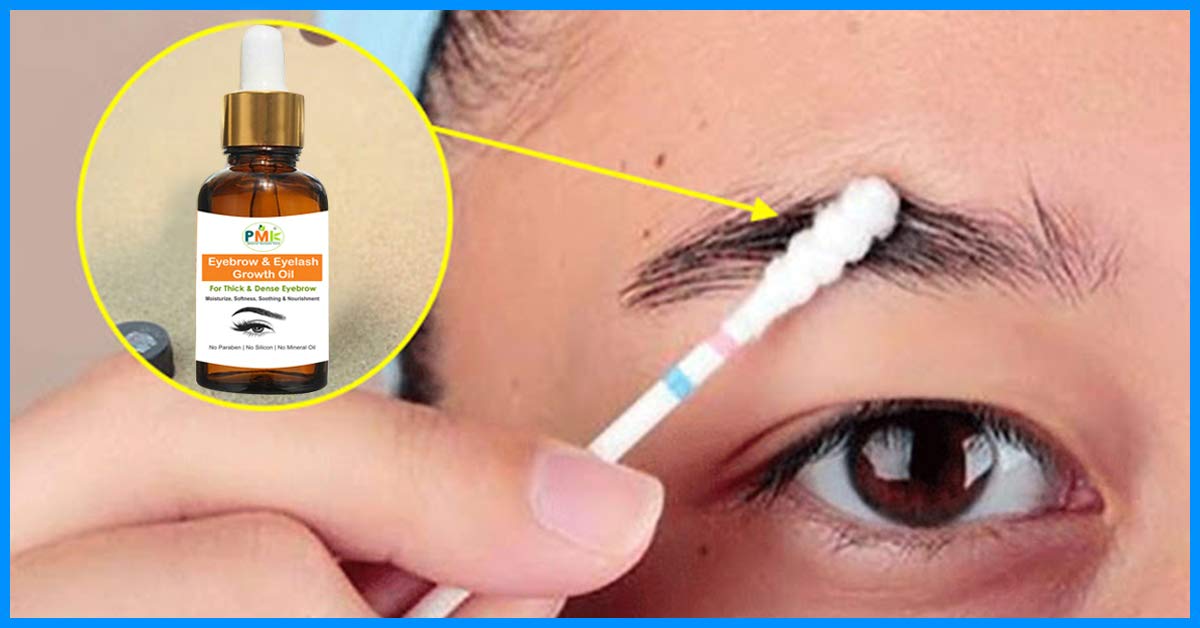 PMK Eyebrow & Eyelash Growth Serum - 100% Pure Natural Castor Oil Treatment for Thicker Lashes & Brows - 30ml Bottle for Daily Nourishment & Beauty Routine