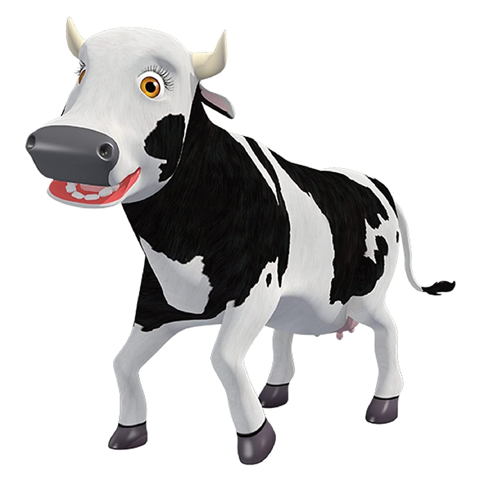 La Granja De Zenon La Vaca Lola PVC Cow - Spanish Musical Farm Animal Toy for Toddlers 1-3 Years | Interactive Learning & Educational Plush Toy | Perfect Gift for Boys & Girls Birthday & Christmas | Great for Playtime, Early Childhood Development & Spanish Language Learning