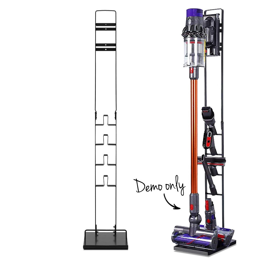 Artiss Freestanding Dyson Vacuum Cleaner Stand Holder for V6 V7 V8 V10 V11 - Black Storage Organizer for Cordless Stick Vacuums - Perfect for Home, Garage & Closet Organization