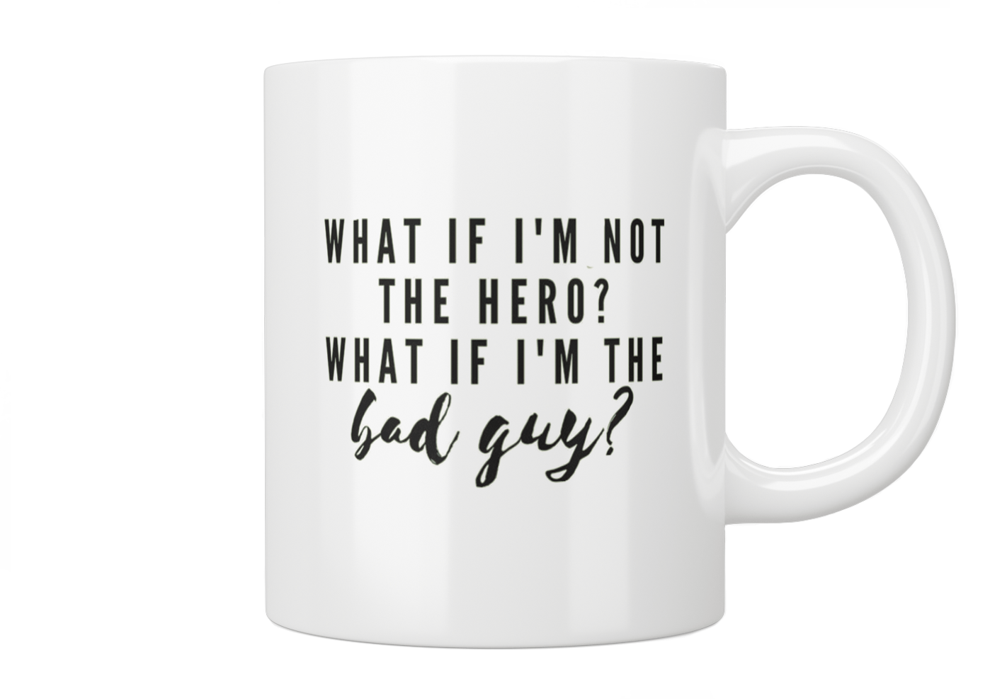 Twilight Saga Inspired Coffee Mug - What If I'm Not The Hero? What If I'm The Bad Guy? - Perfect for Twilight Fans, Book Lovers & Coffee Drinkers - Great Gift for Birthdays, Christmas & Movie Nights