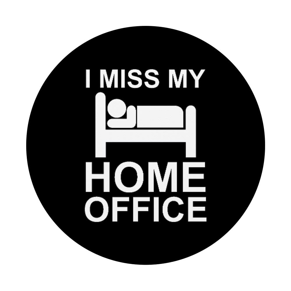 Swappable PopGrip for Home Office & Teleworking - I Miss My Office WFH Accessory for Phones & Tablets | Perfect for Video Calls, Remote Work & Work From Home Setup