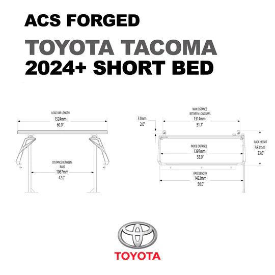 2024+ Toyota Tacoma Short Bed ACS Forged Wheels - Premium Alloy Rims for Off-Road & Street Performance - Perfect for Adventure, Daily Driving & Truck Customization
