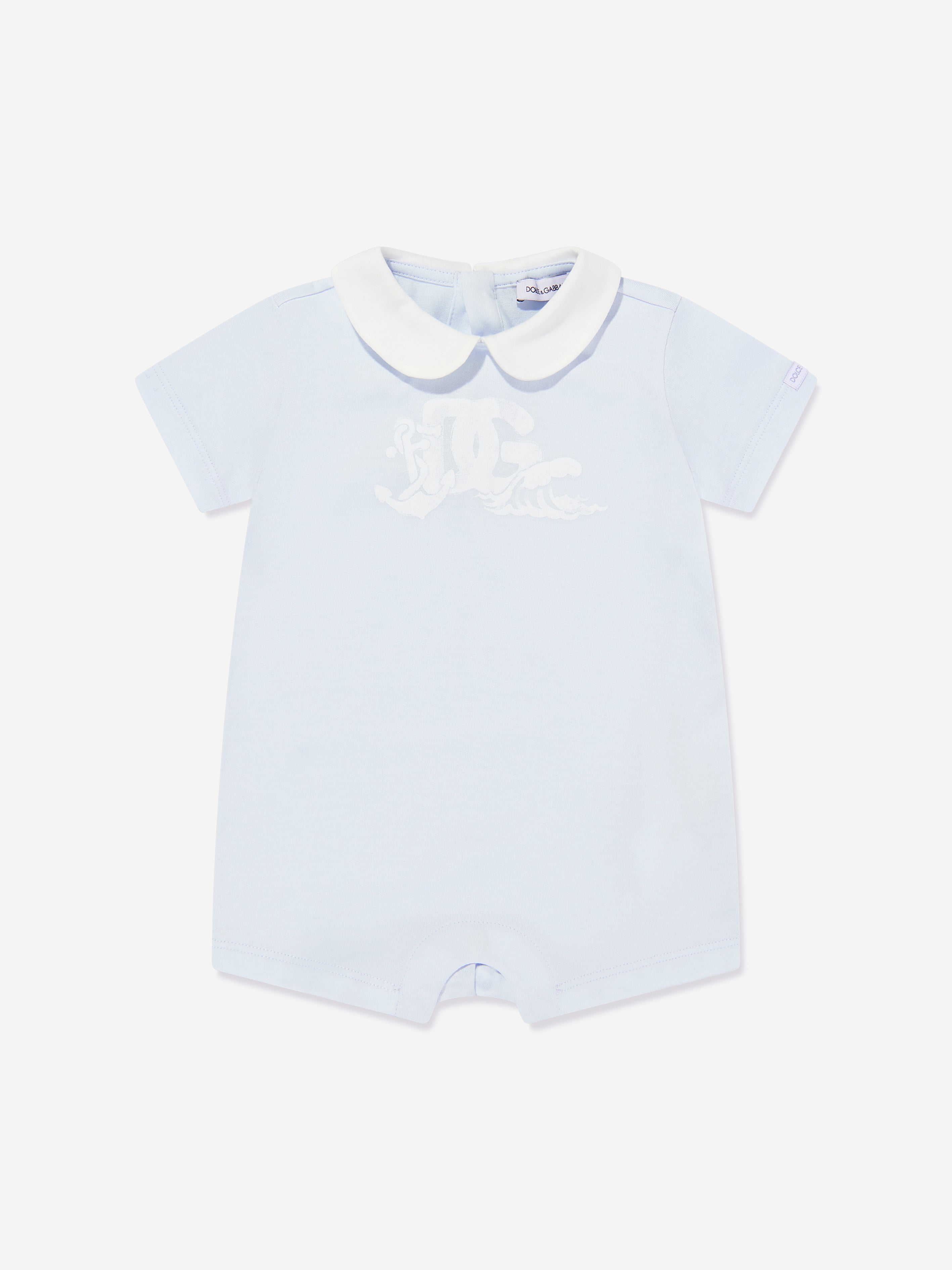 **Blue Baby Boys Logo Romper Set - Soft & Comfortable Outfit for Newborns & Infants - Perfect for Playdates, Photo Shoots & Everyday Wear**
