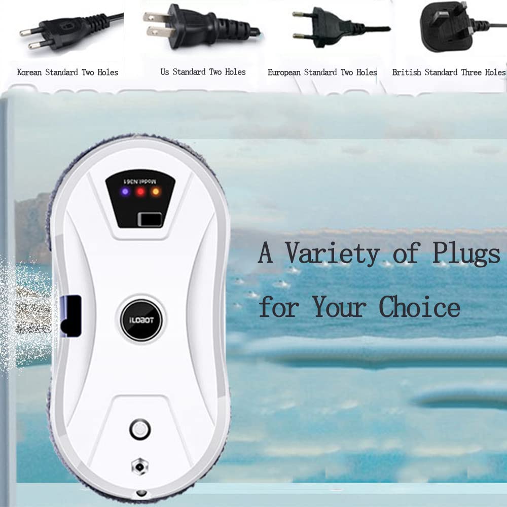 Smart Window Cleaning Robot with Remote Control - Automatic Glass Cleaner for Indoor & Outdoor Use - Korean Version - Perfect for High-Rise Windows, Skylights, and Hard-to-Reach Glass Surfaces