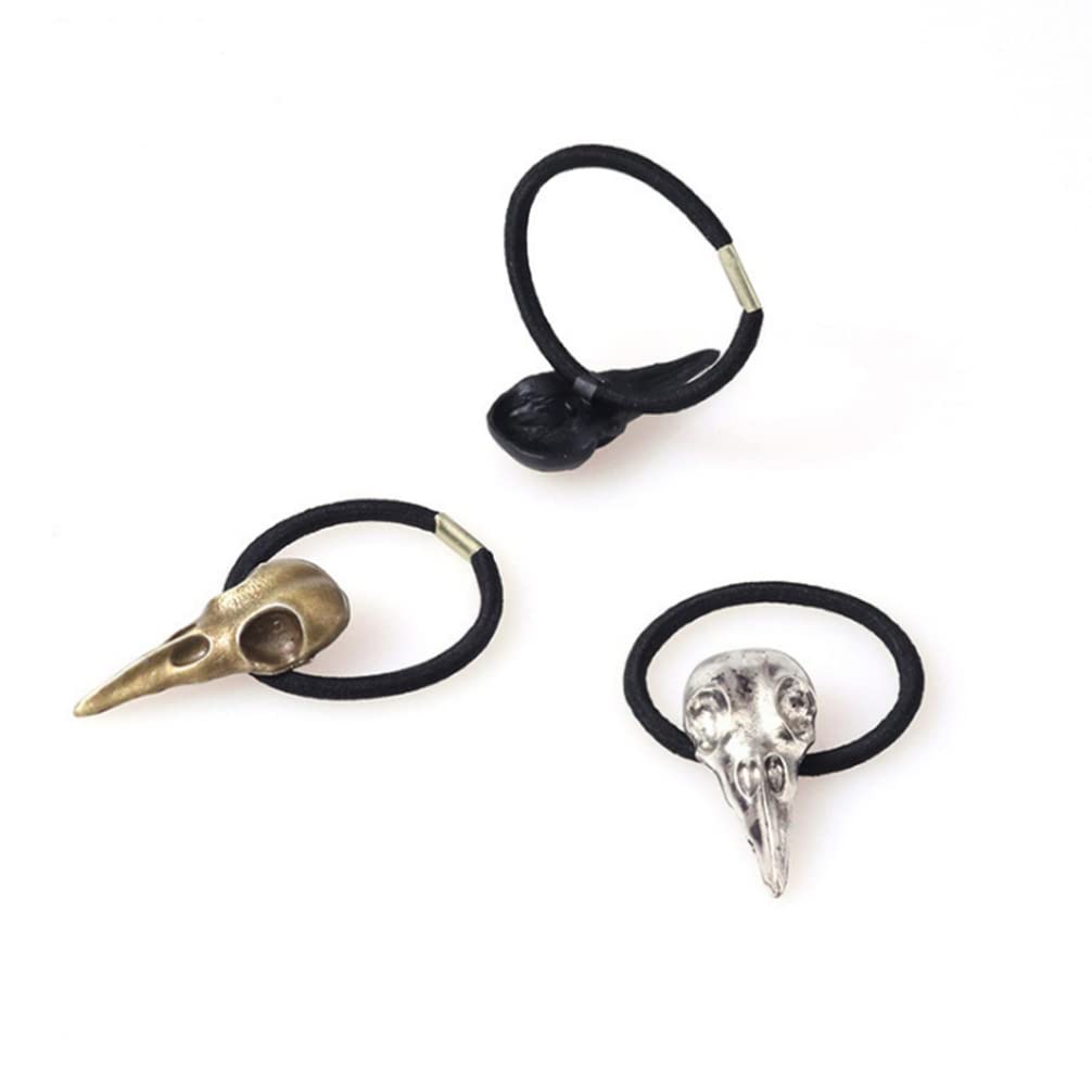 KALLORY Hair Ties - Soft Elastic Hair Bands with Skull Design for Women & Girls | Perfect for School, Workout, Sports, and Everyday Use