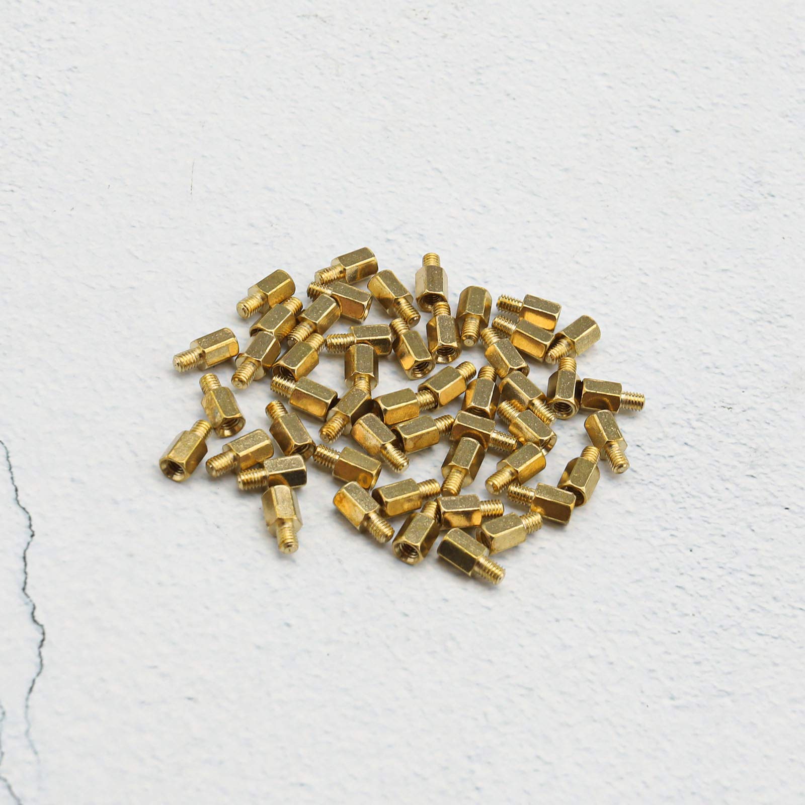 Premium M3x6x4mm Brass Standoffs & M3x5mm Screws Kit with Screwdriver - Computer Case Motherboard & Hard Drive Installation Accessories for PC Builders and Tech Enthusiasts - Perfect for DIY Computer Assembly, Upgrades and Repairs