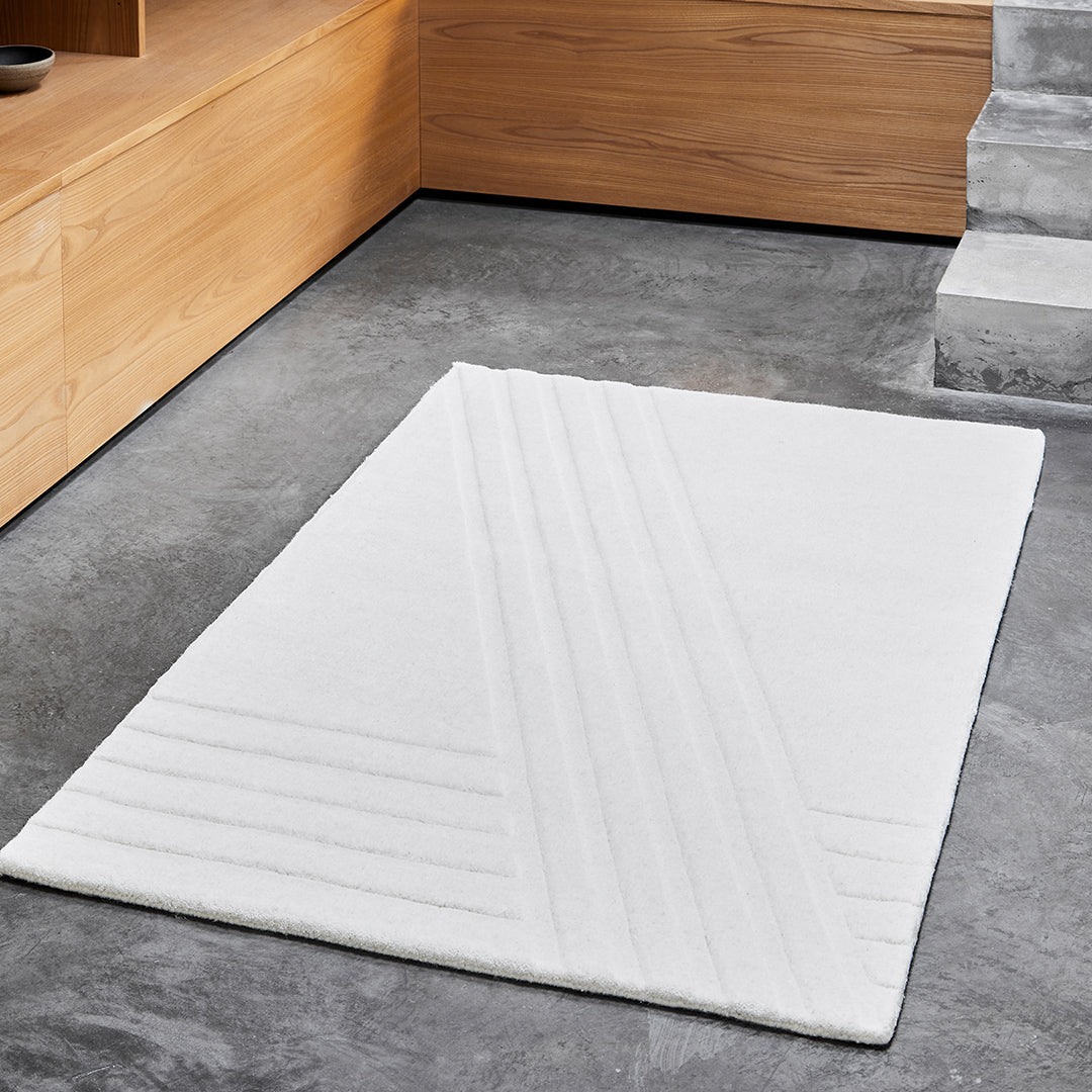 Ad Miller Kyoto Wood Rug – Handmade Japanese Style Wooden Carpet for Boho & Modern Home Decor | Perfect for Living Room, Bedroom & Office