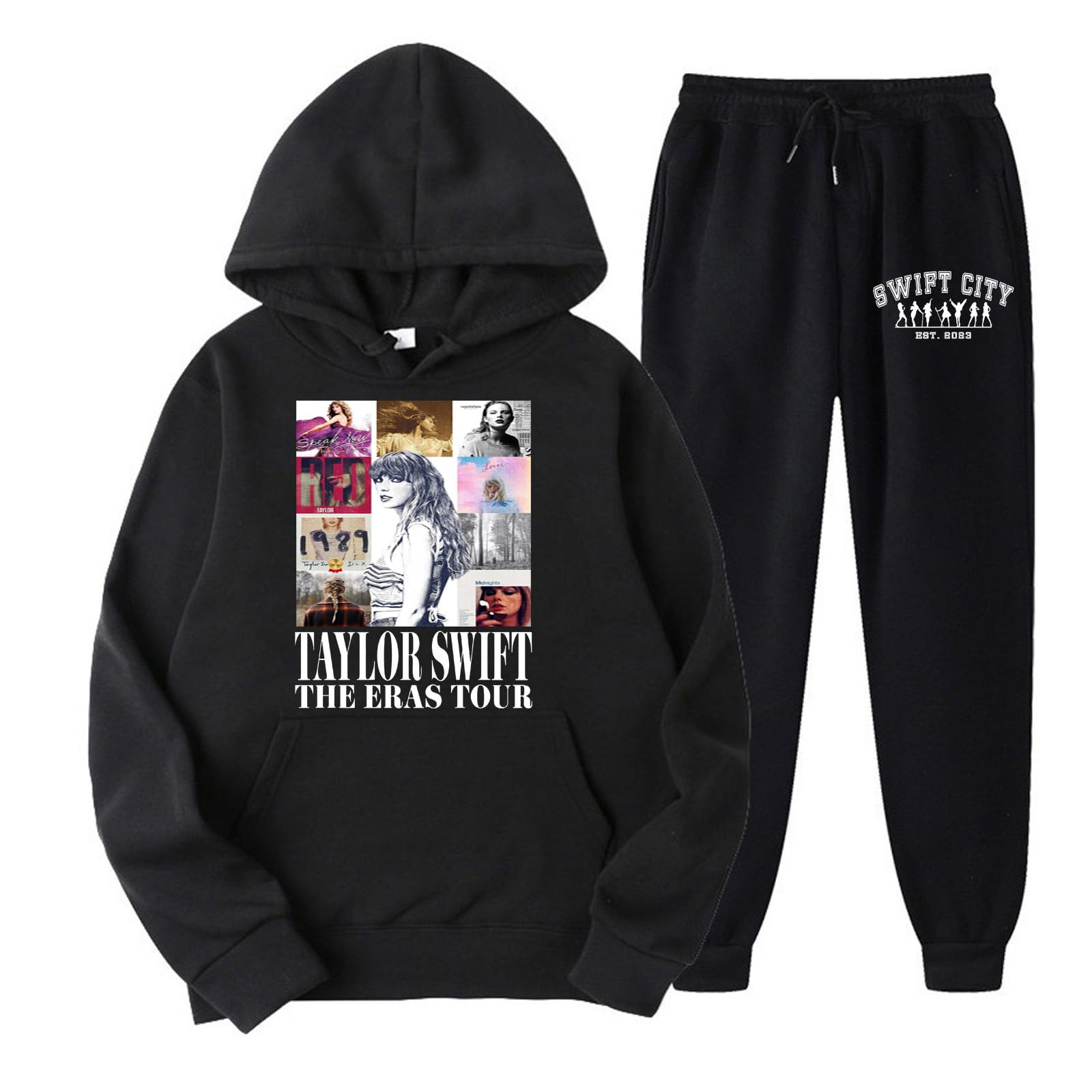 1989 Graphic Hoodie and Sweatpants Set for Women - Trendy Fall 2023 Outfits, Vintage 1989 Fans Merch, Cozy Lounge Wear for Casual, Home, and Street Style