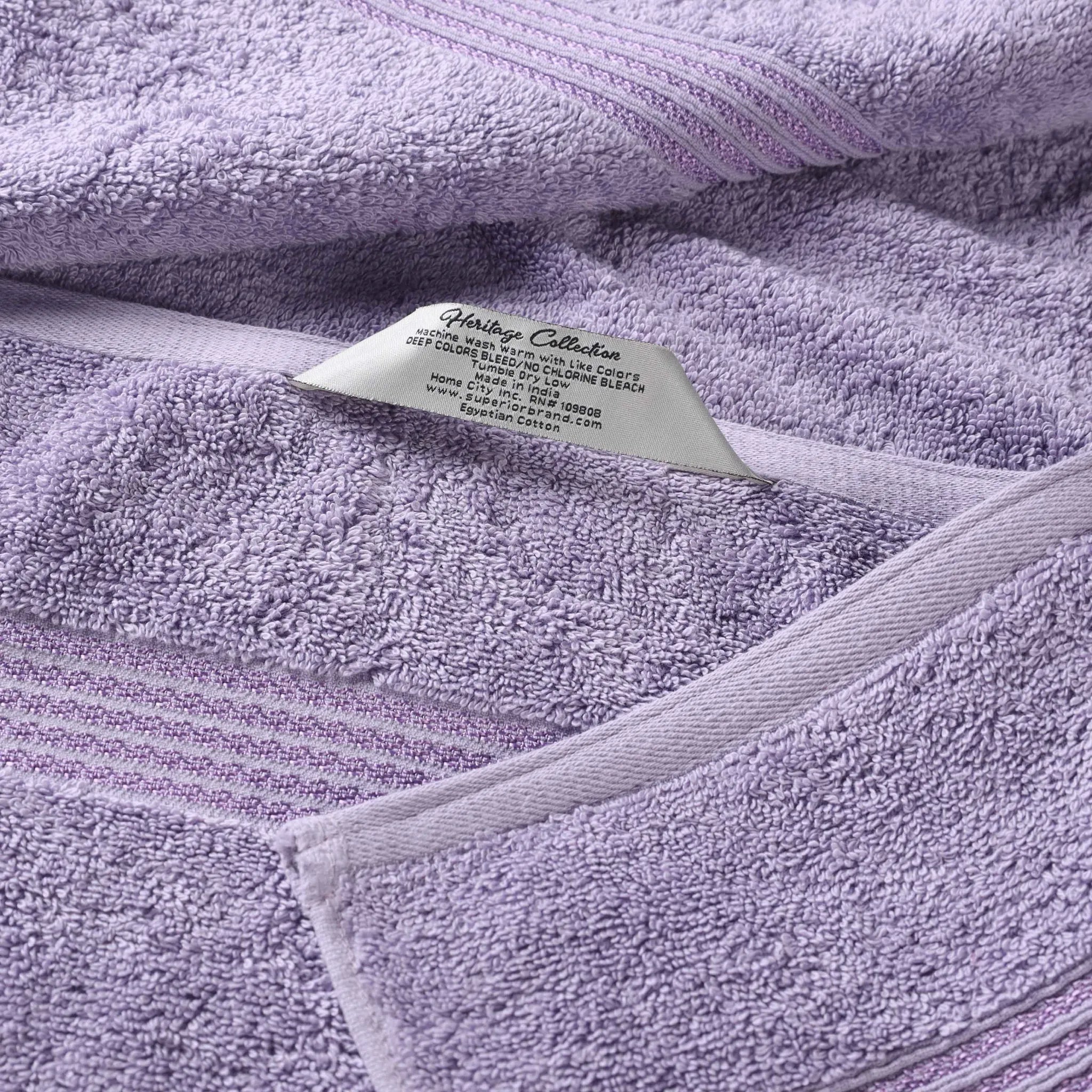 Premium Heritage Egyptian Cotton Bath Towel Set of 2 - Ultra Soft, Highly Absorbent & Quick Dry - Luxury Spa & Bathroom Essentials for Home & Hotel Use