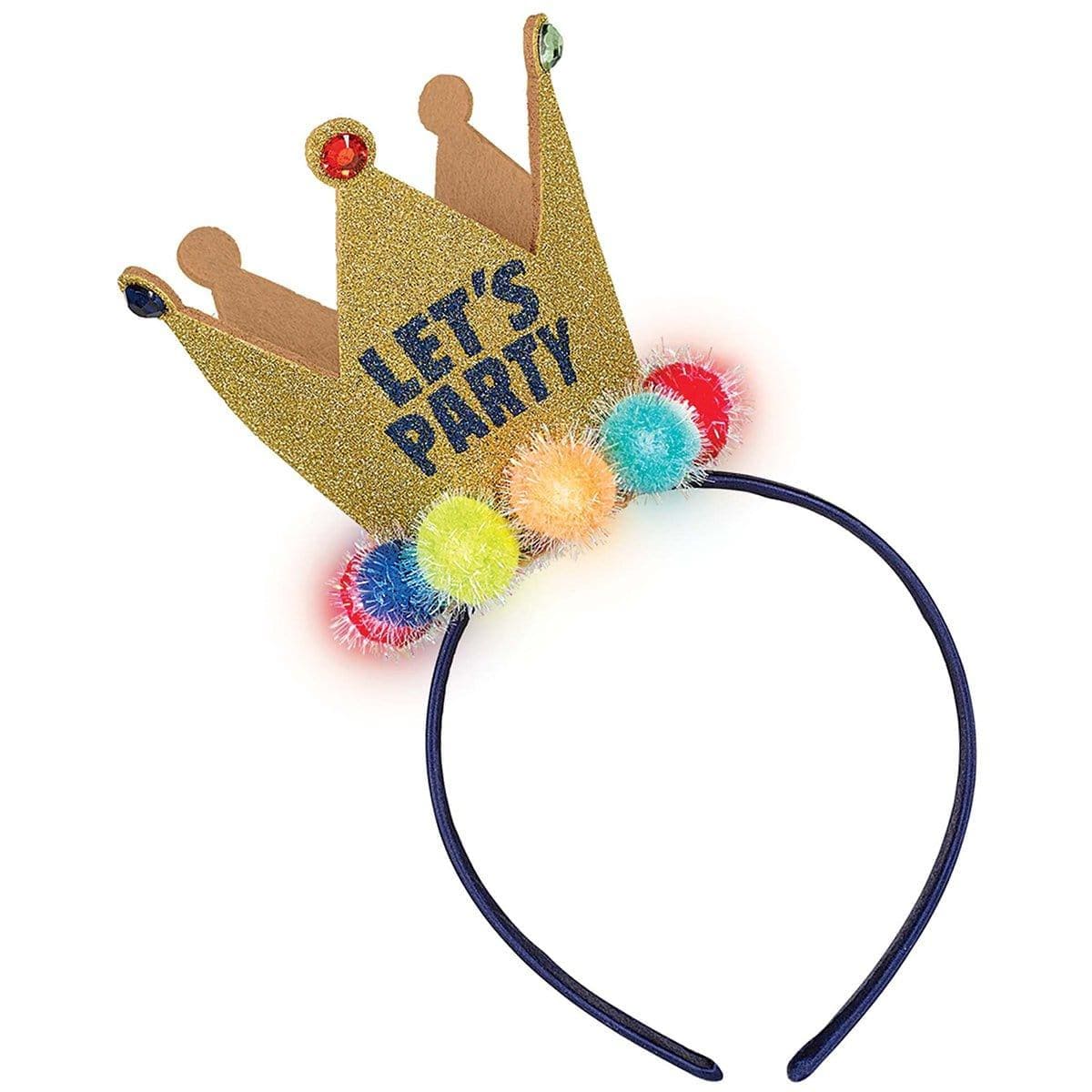 Light Up Crown - Sparkling LED Party Headband for Women & Girls - Perfect for Birthday, Bachelorette, Wedding & Festival Celebrations