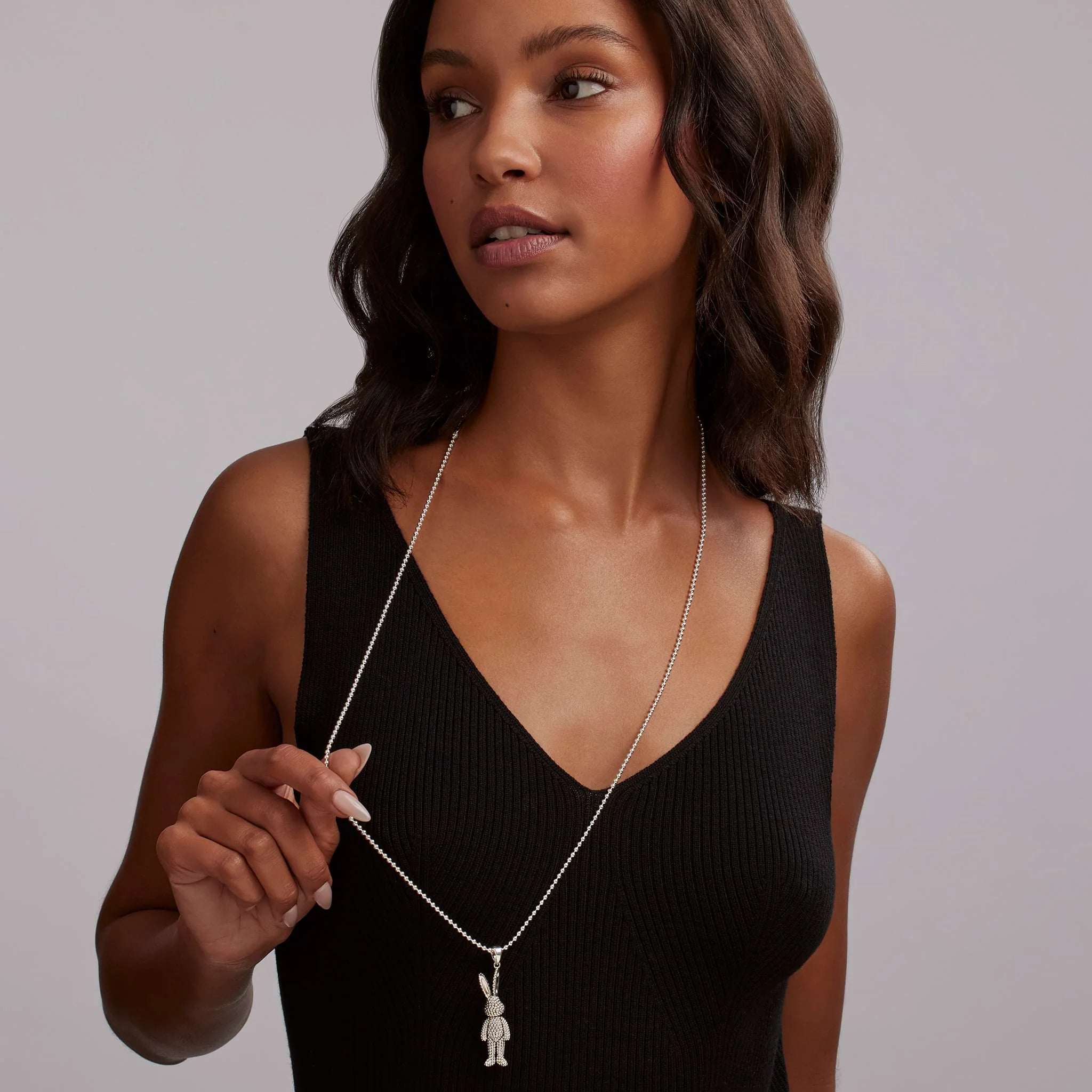 14K Gold Karat Pendant Necklace for Women - Elegant Layering Jewelry Gift for Birthday, Anniversary & Valentine's Day