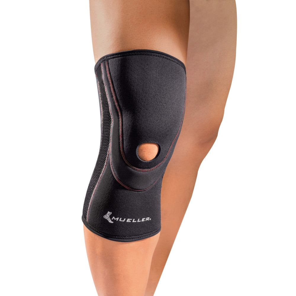 Mueller Breathable Open Patella Knee Sleeve for Running, Basketball & Workouts - Support & Pain Relief for Arthritis, Joint Pain & Injury Recovery