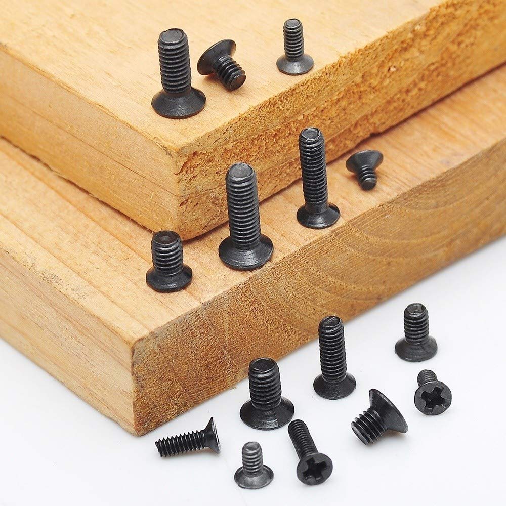 650pcs Carbon Steel Countersunk Flat Head Cross Mini Screw Set (M2 M2.5 M3) - Computer & Laptop Repair Kit for HP, Lenovo, Dell - Perfect for Notebook, PC & Electronics Maintenance