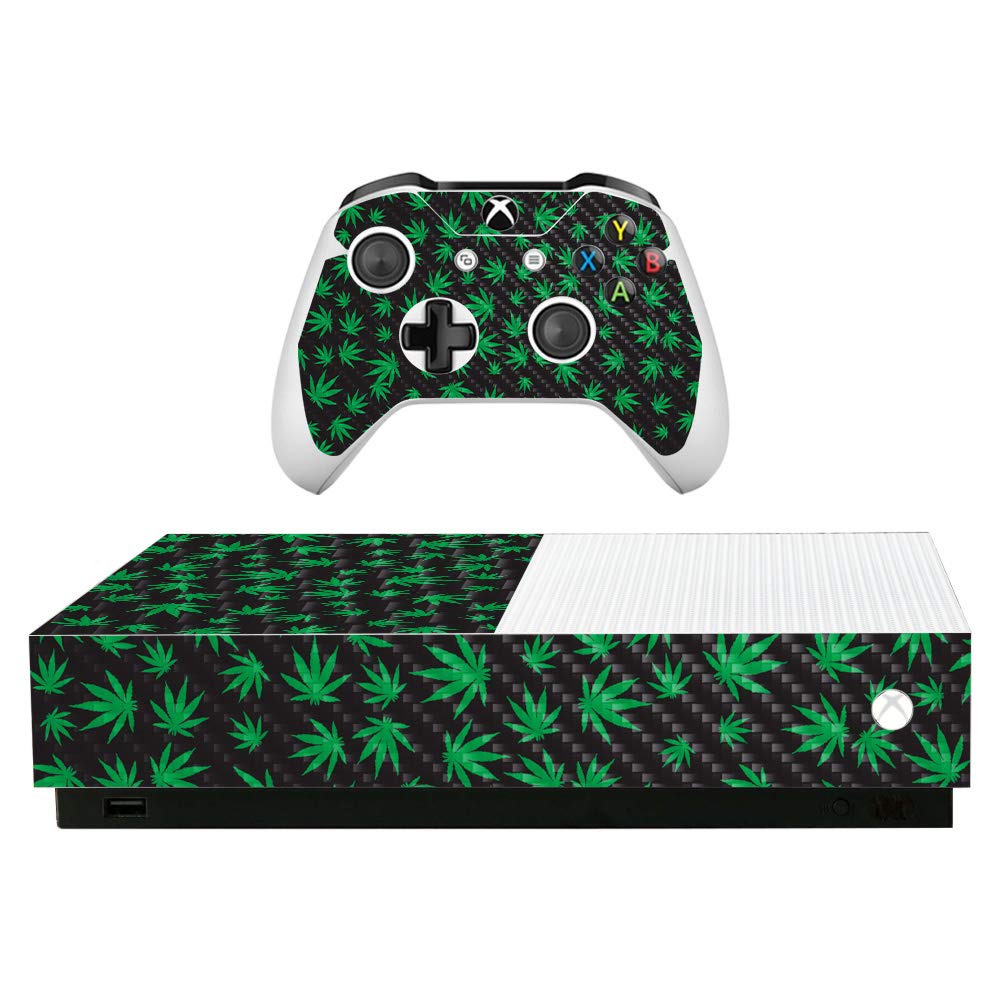 Premium Carbon Fiber Skin for Microsoft Xbox One S All-Digital Edition - Durable Protective Cover with Textured Finish | Easy to Apply & Remove | Made in USA | Perfect for Gaming Protection & Customization