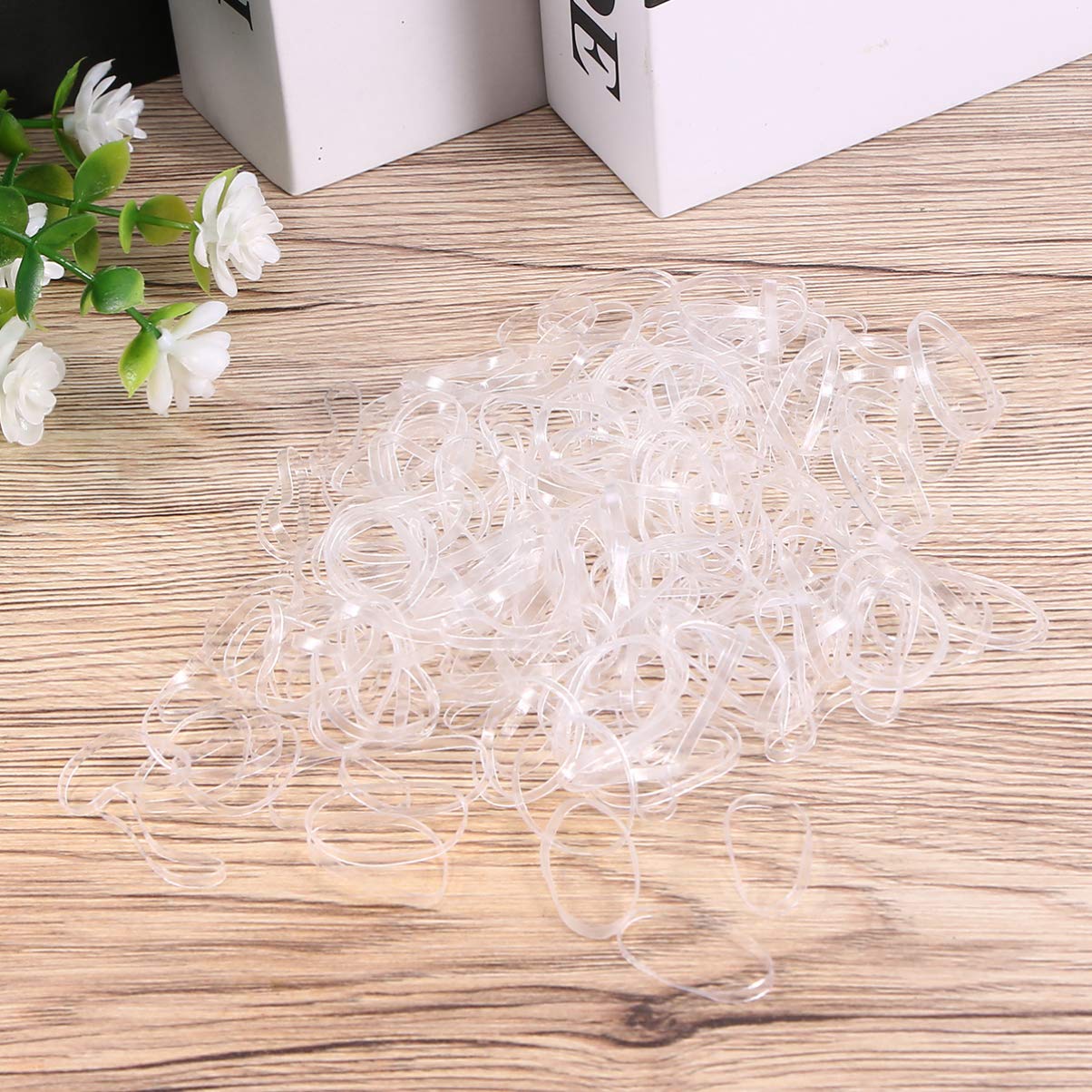 1000pcs Strong Elastic Hair Rubber Bands - No Slip Ponytail Holders for Women & Girls - Perfect for Braiding, Bun Making, and Everyday Hairstyling