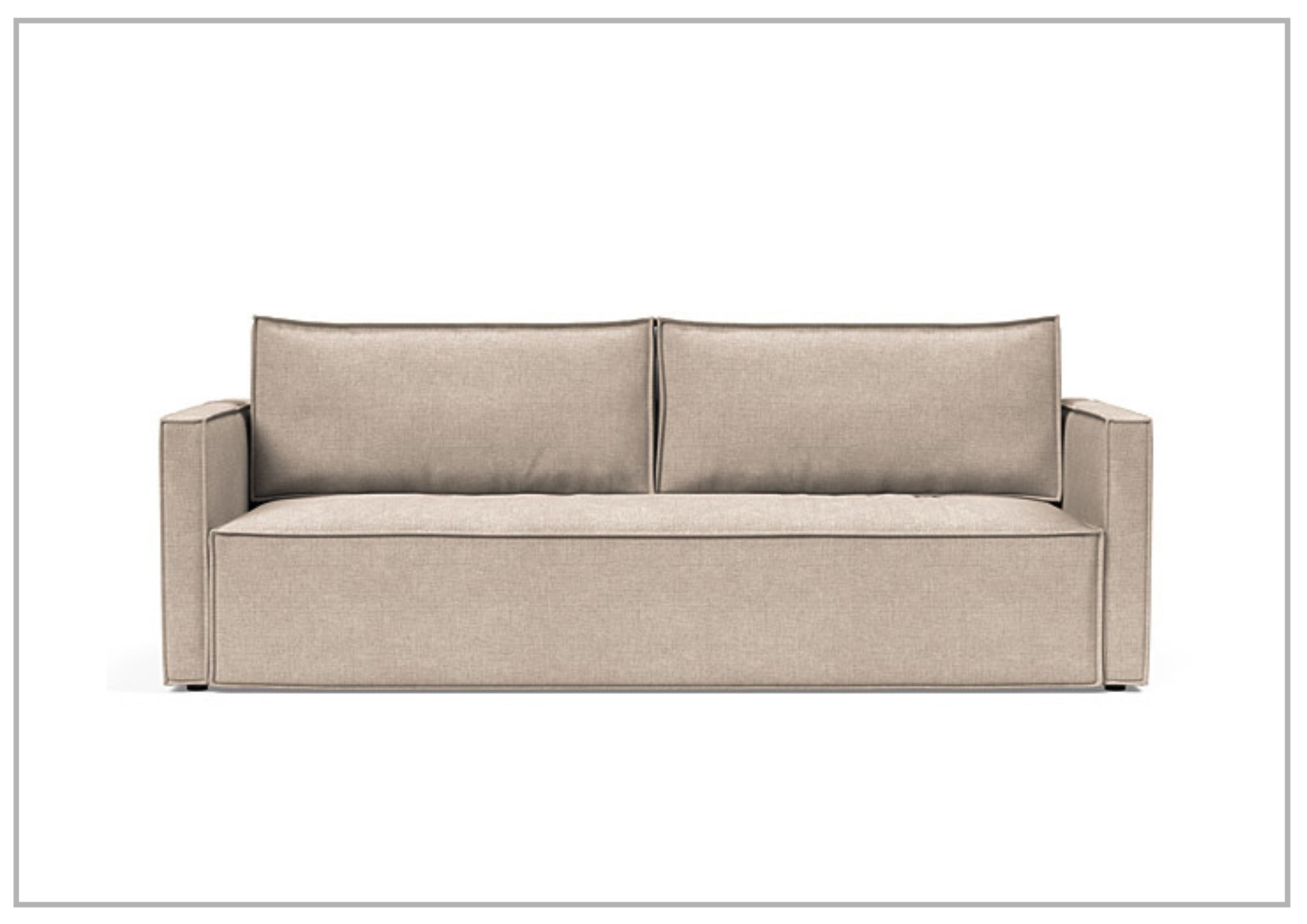 Innovation Living Newilla 2-Seater Convertible Fabric Sofa Bed - Comfortable Sleeper Sofa for Small Spaces, Guest Rooms & Apartments