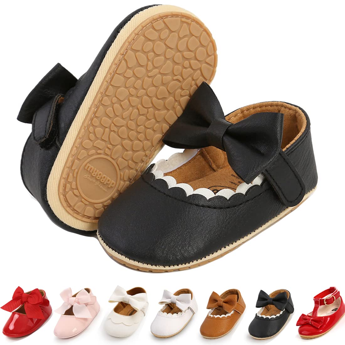 Premium Baby Girl Shoes for Toddlers - Soft Sole Mary Jane Princess Walking Shoes for Infants & Prewalkers - Perfect for Weddings, Parties & Special Occasions