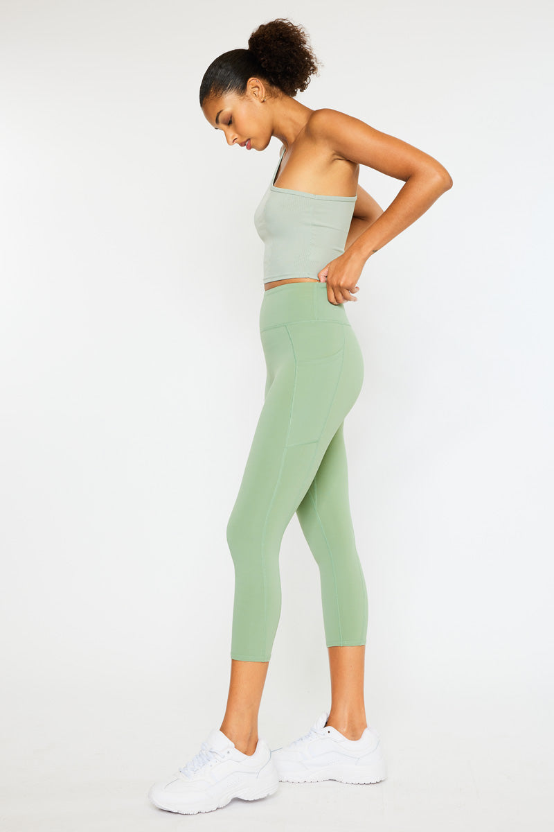 Best Demi High Rise Active Leggings for Women - Yoga, Running & Workout - Comfortable & Breathable Workout Pants for Gym & Everyday Wear