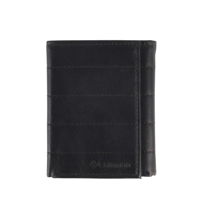 Columbia Blue RFID Blocking Trifold Wallet with 5 Stitches - Secure Slim Men's Wallet for Everyday Use & Travel (Model 31CP110028)