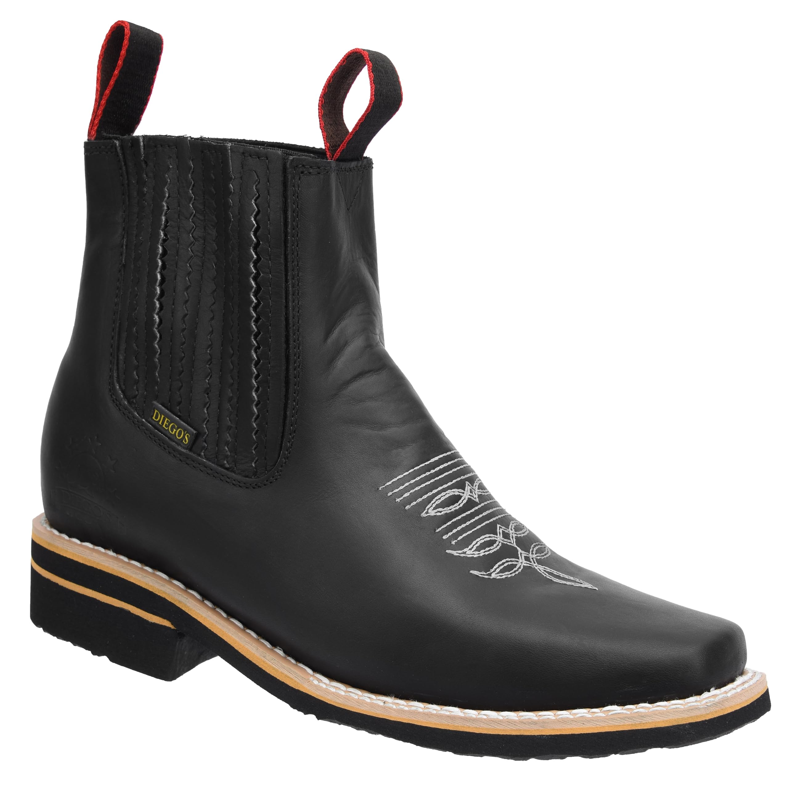 **Western Cowboy Boots for Men - Short Ankle Rodeo Boots - Comfortable & Stylish for Country Dancing, Rodeos & Casual Wear**