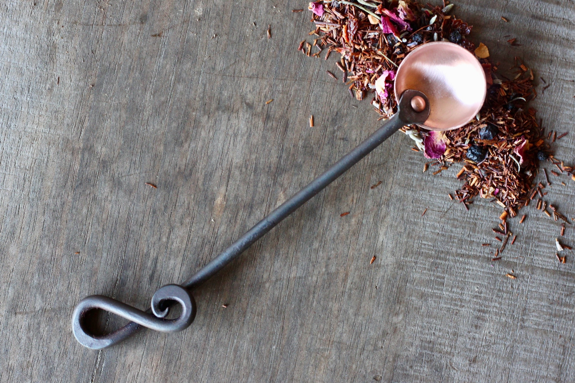 Premium Copper & Steel Teaspoons (1 Tsp) - Durable Tea & Coffee Measuring Spoons for Baking, Cooking & Cocktail Mixing