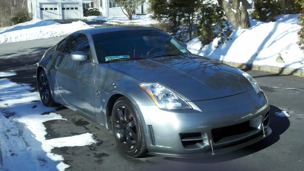 2003-2008 Nissan 350Z Front Bumper Lip Splitter - Compatible with STILLEN Series 2 Fascia Only (Part# 1035010SP) - Enhances Aerodynamics & Sporty Look for Street Racing & Car Shows