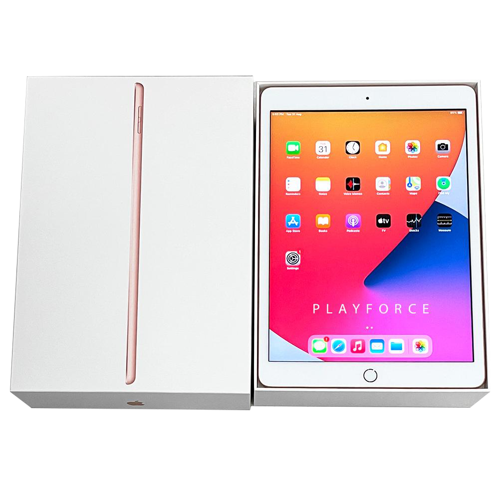 Apple iPad 7th Generation 128GB Wi-Fi Tablet (Latest Model) - Rose Gold for Work, Study & Entertainment