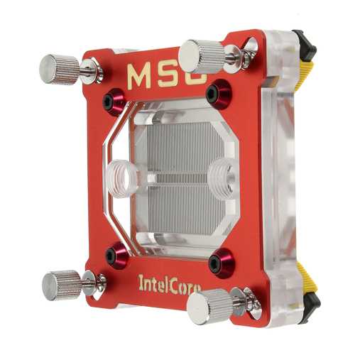 High-Performance 90.2x90.2x41.3mm CPU Liquid Cooling Block - Compatible with Intel 775/115X/1366 Sockets - Ideal for Gaming PCs & Overclocking Systems