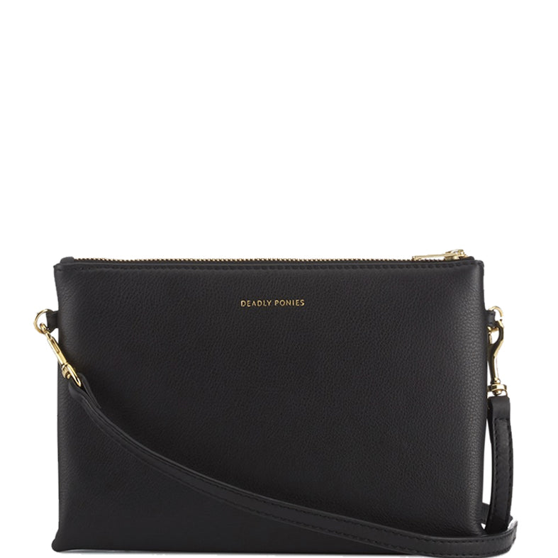 Mr. Siamese Genuine Leather Zip Wallet - Black | Slim & Stylish for Men's Everyday Carry & Travel