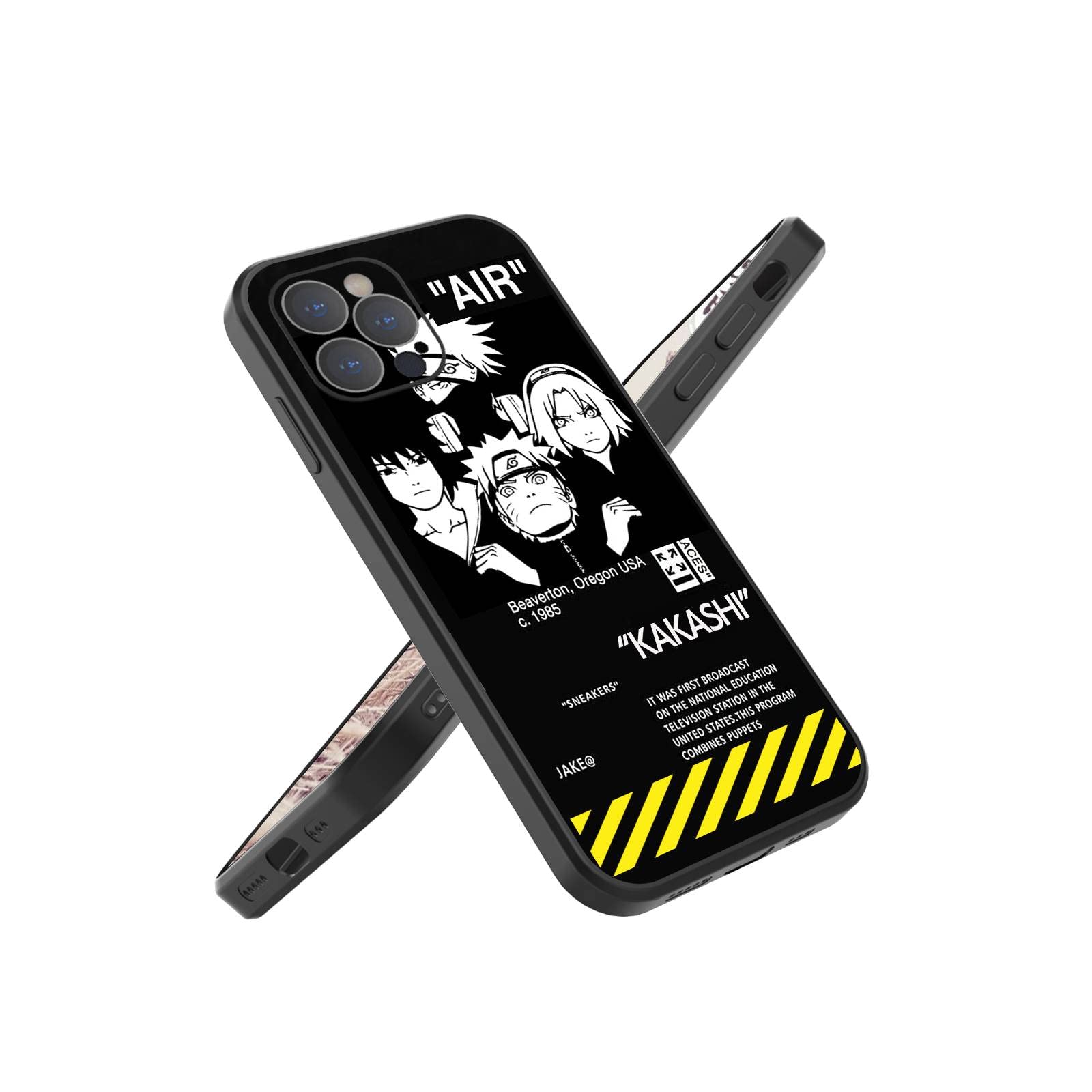 Naruto Anime iPhone 12 Pro Case - Akatsuki Uzumaki Hatake Kakashi Itachi Design | Soft TPU Clear Protective Cover for Boys & Girls | Perfect for Anime Fans, Cosplay Events & Daily Use
