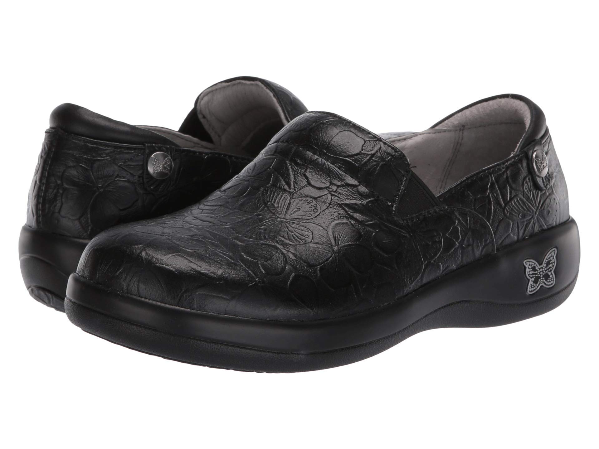 Alegria Keli Flutter Black Women's Professional Shoes - Comfortable Slip-Resistant Work Shoes for Nurses, Waitresses & Teachers | Perfect for Long Shifts & All-Day Wear