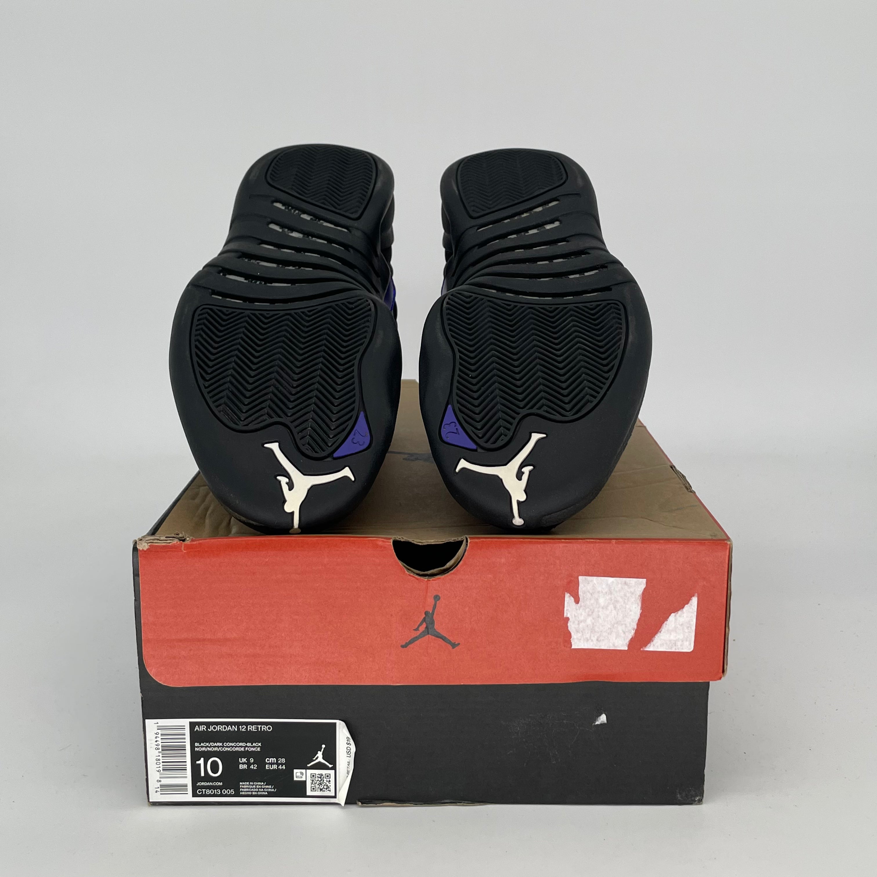 AIR JORDAN 12 DARK CONCORD Basketball Shoes Men's Size 10/11.5W (CT8013-005) - Retro Sneakers for Streetwear & Court Performance