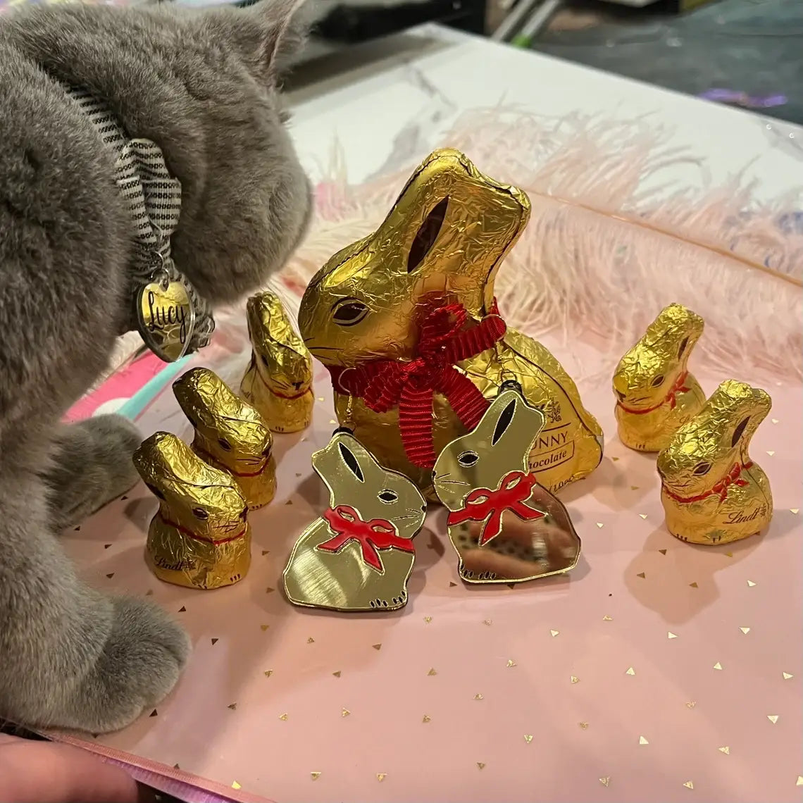 Easter Chocolate Bunny Earrings - Cute Bunny Rabbit Jewelry for Women - Perfect for Easter Gifts, Spring Parties & Holiday Festivities